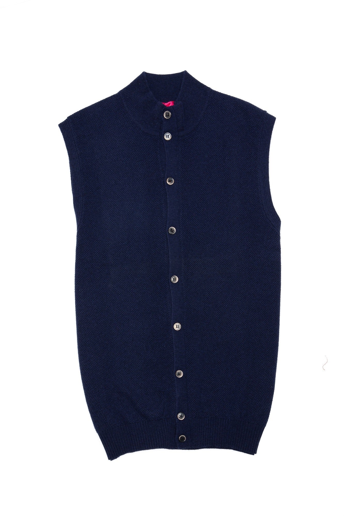 Navy Blue Wool Vest