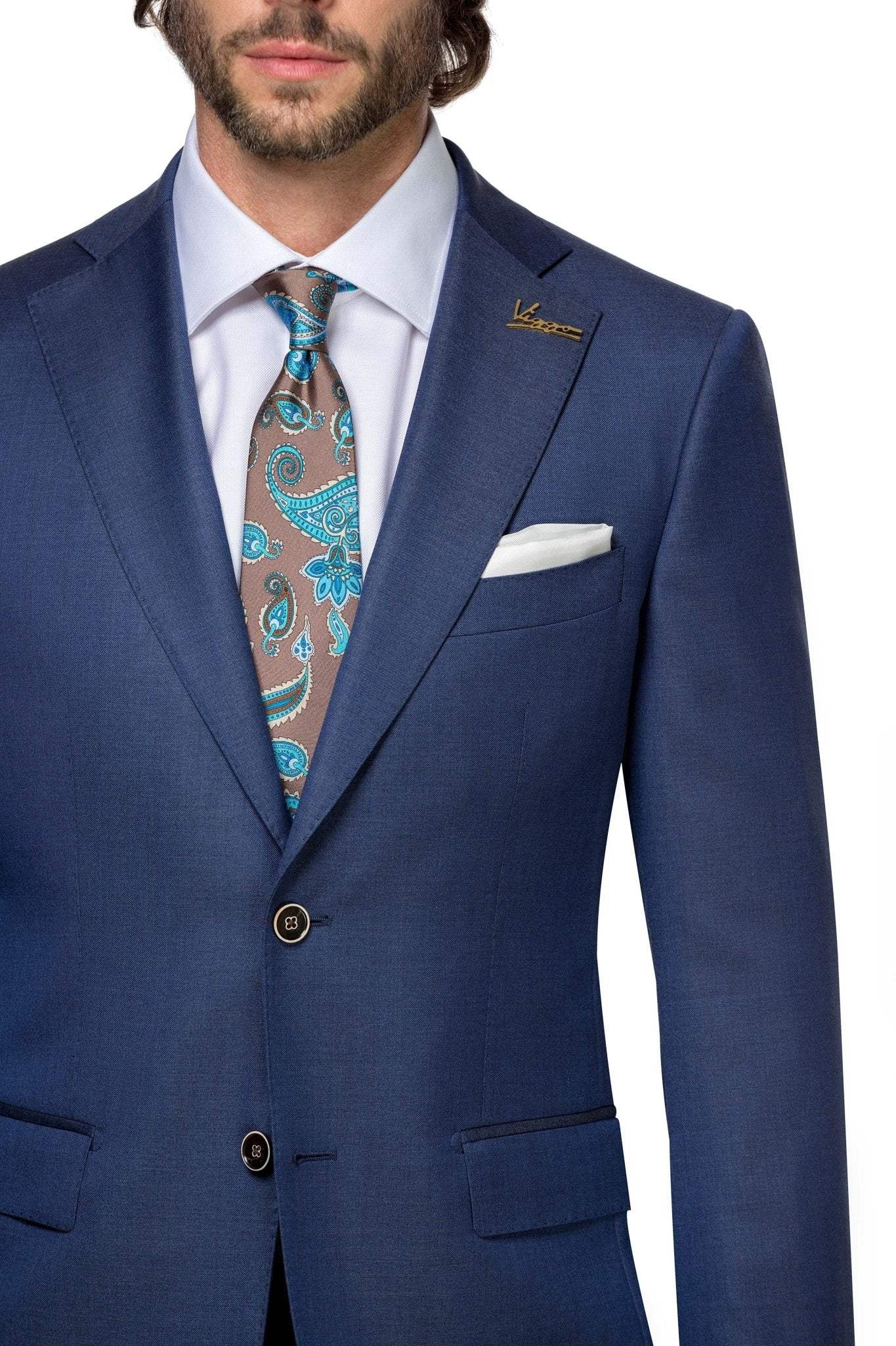 Costum Fredrik Bleumarin Trei Piese - Viggo