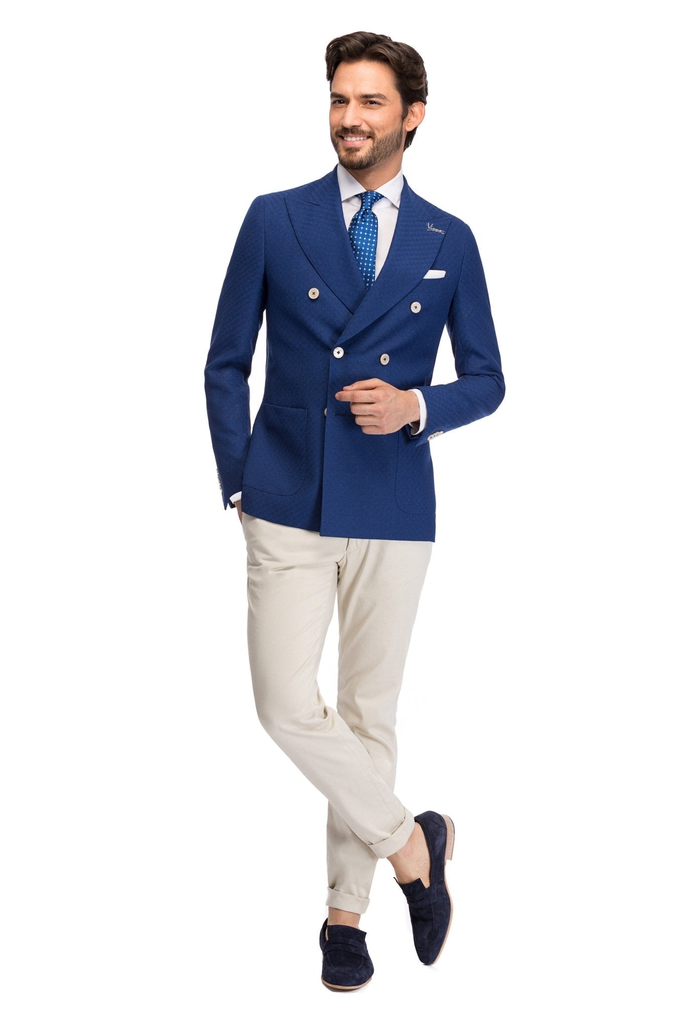 Sacou Huxley Albastru Texturat - Viggo