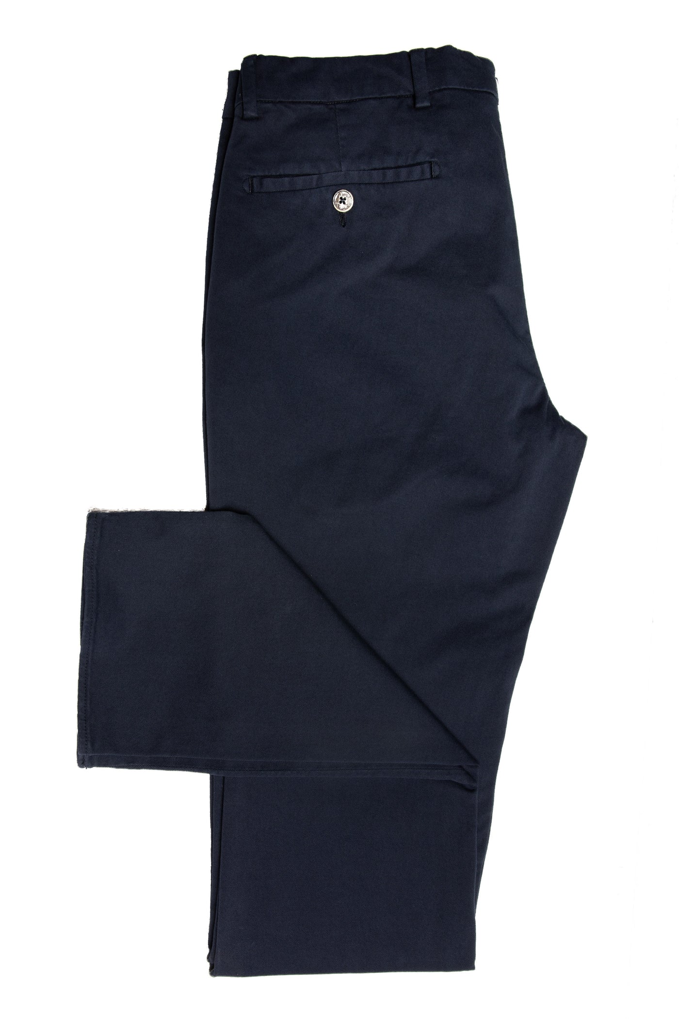 Pantalon Casual Chinos din Bumbac Bleumarin
