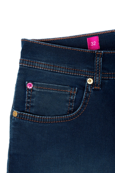 Forest Green Navy Blue Jeans