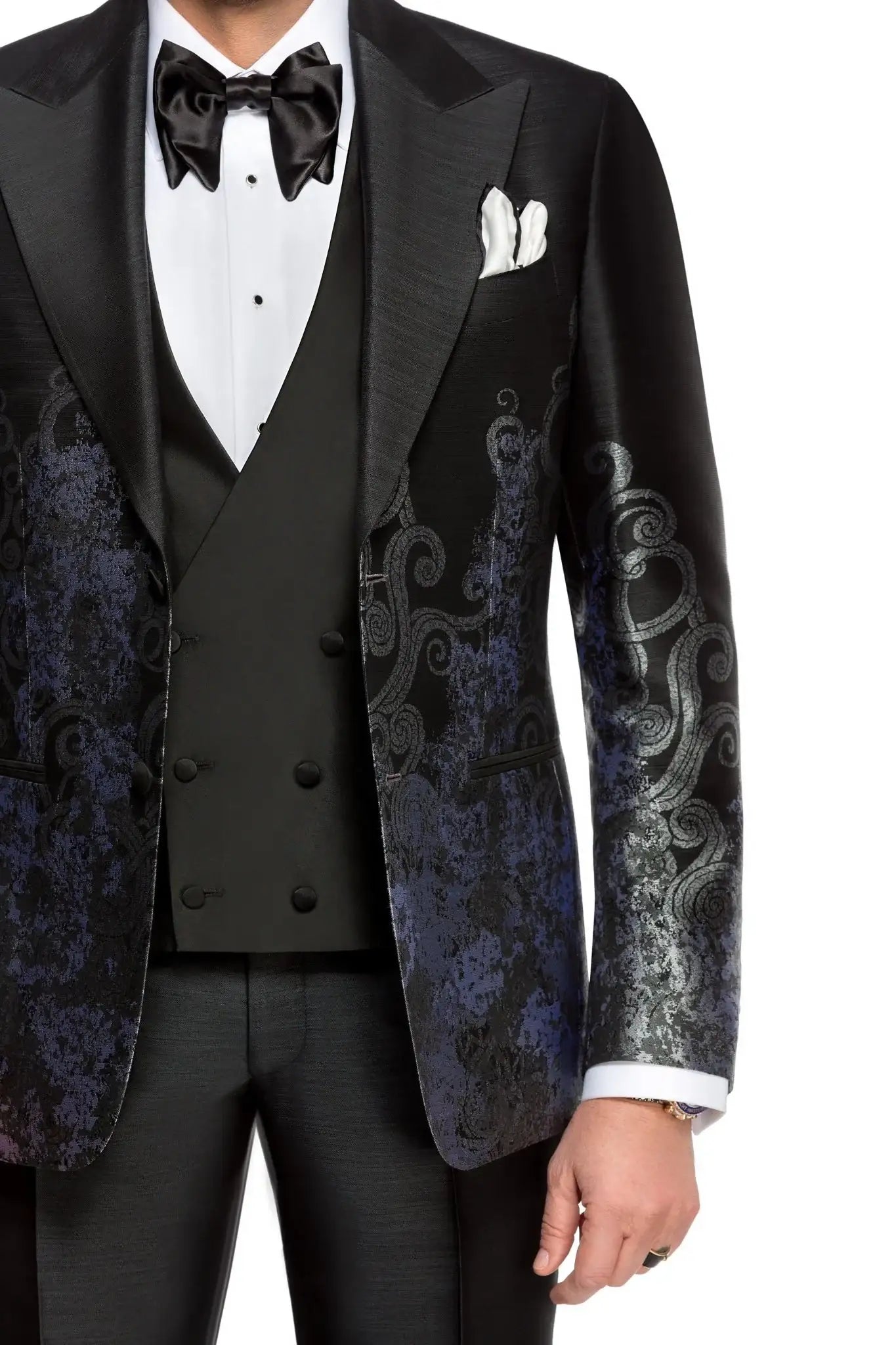 Costum smoking negru trei piese - Viggo