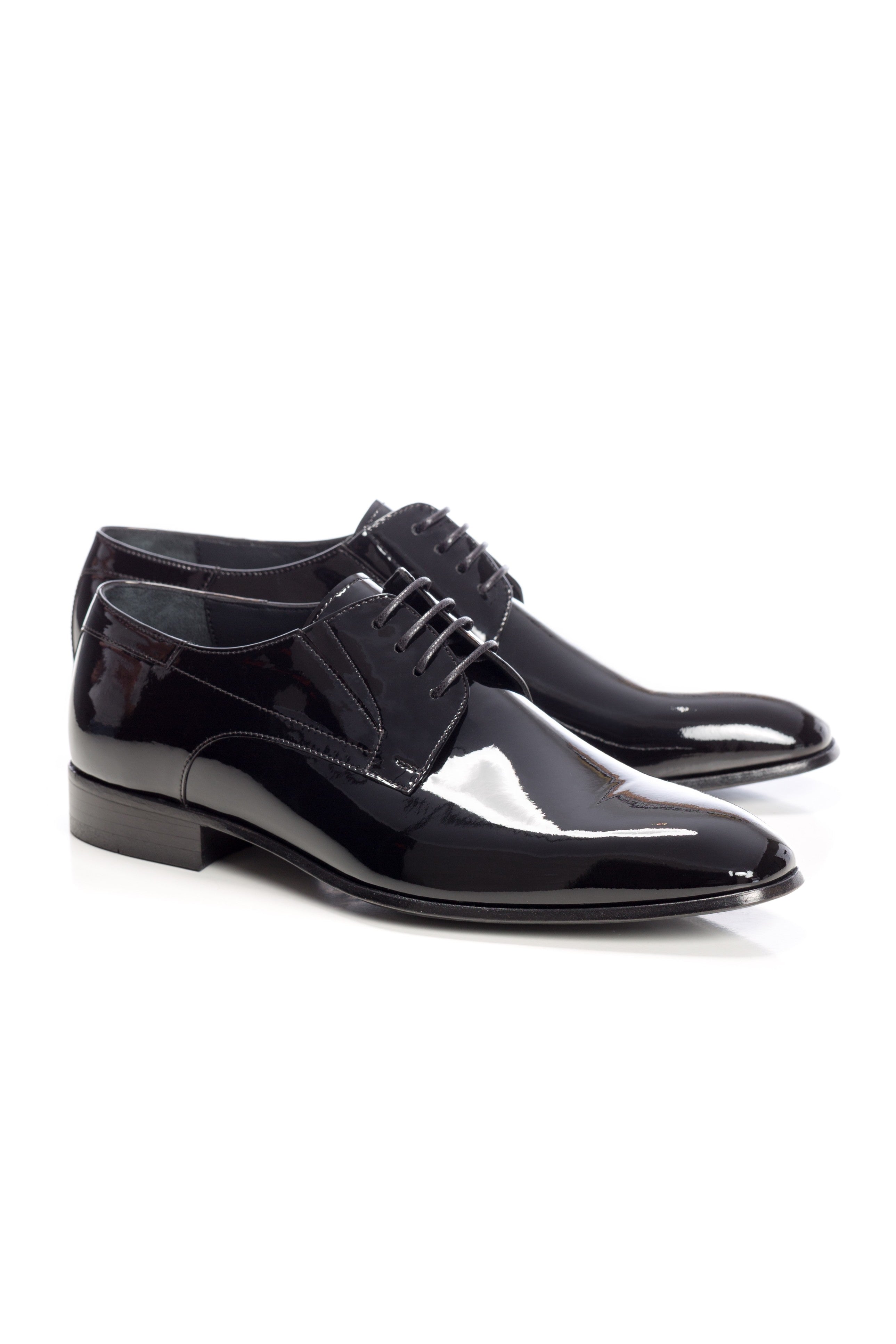 Black Patent Leather Tuxedo Shoes