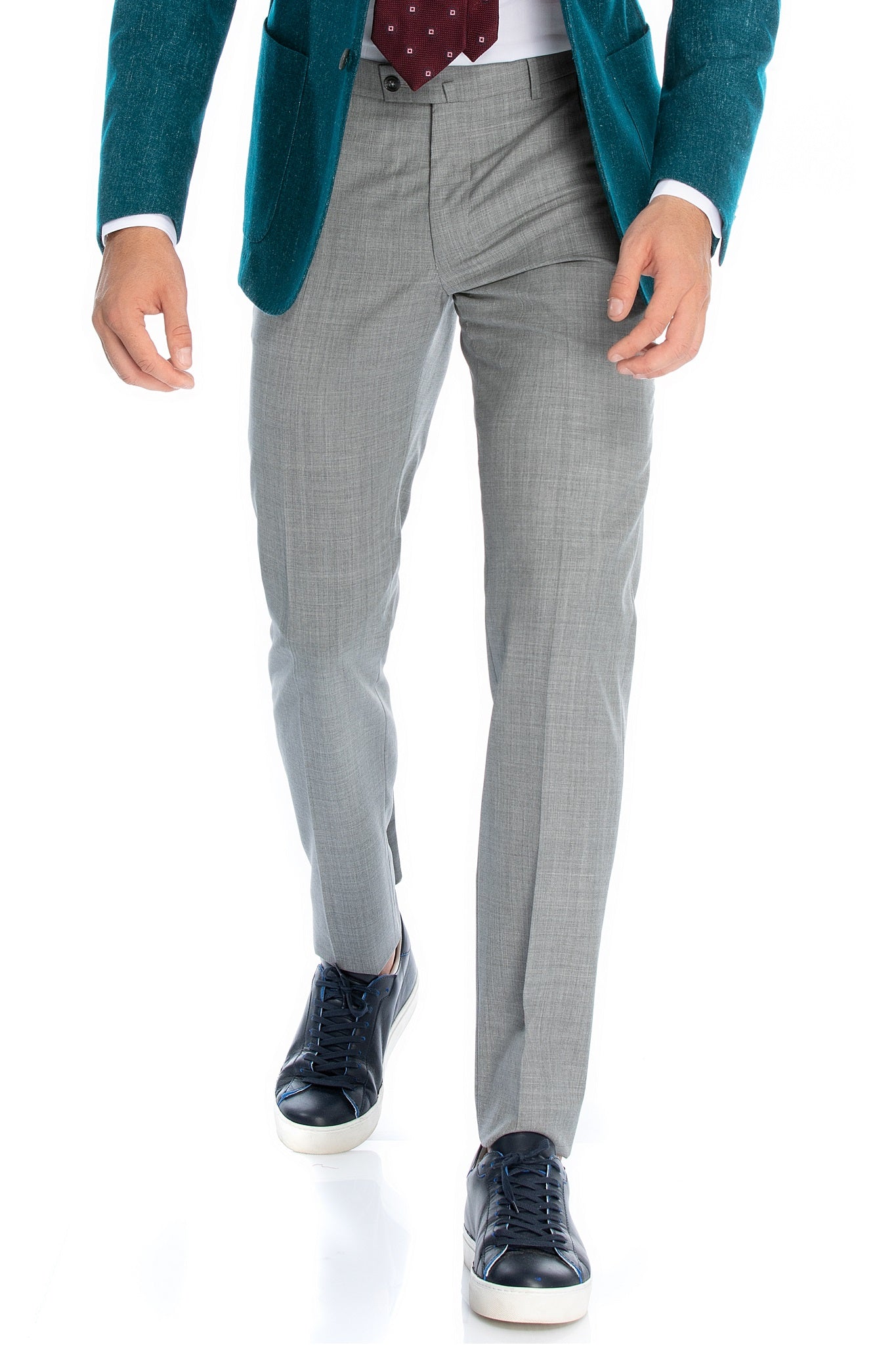 Pantalon Business Gri din Lana