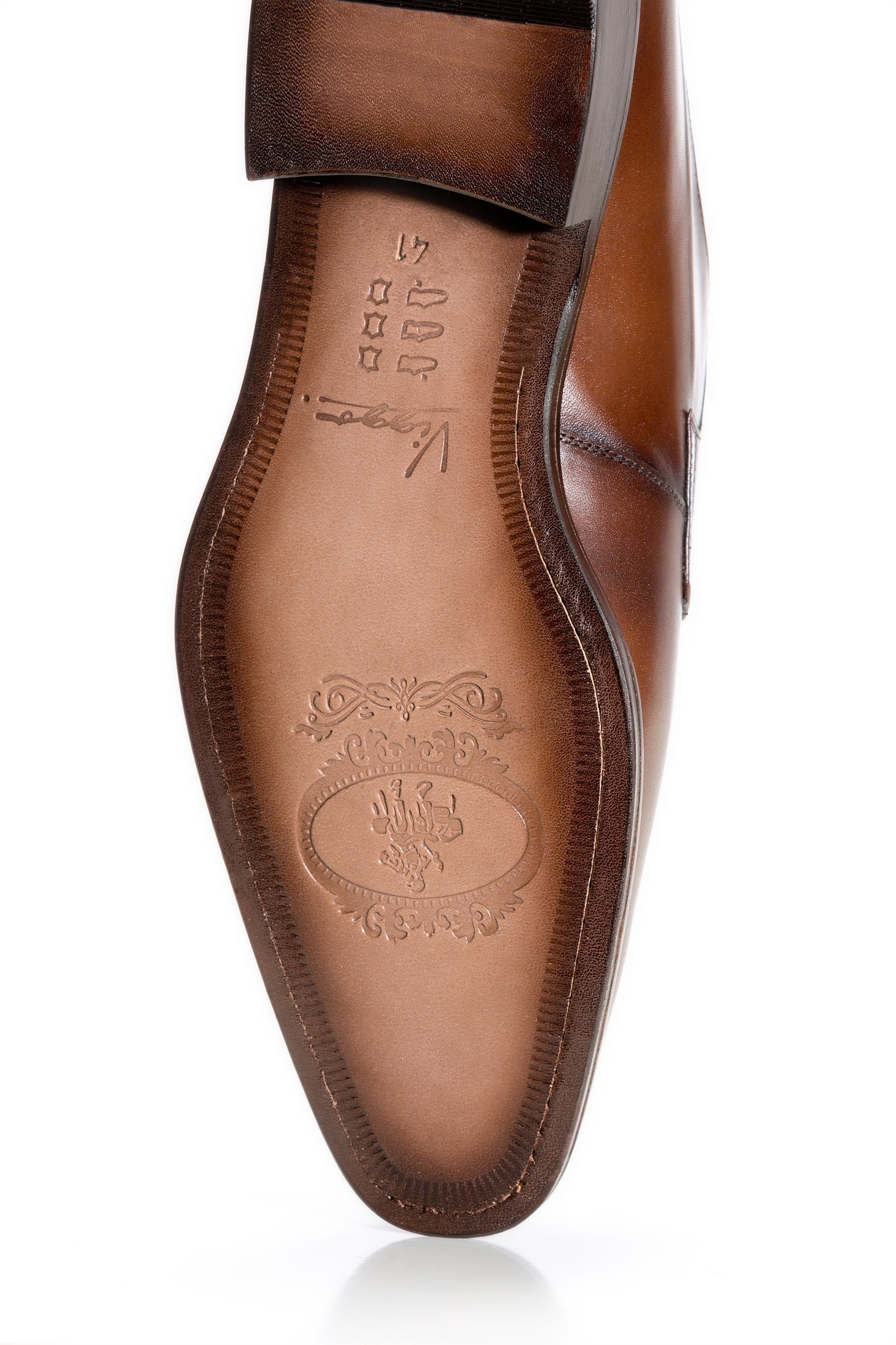 Pantofi Costum Maron Cu Siret