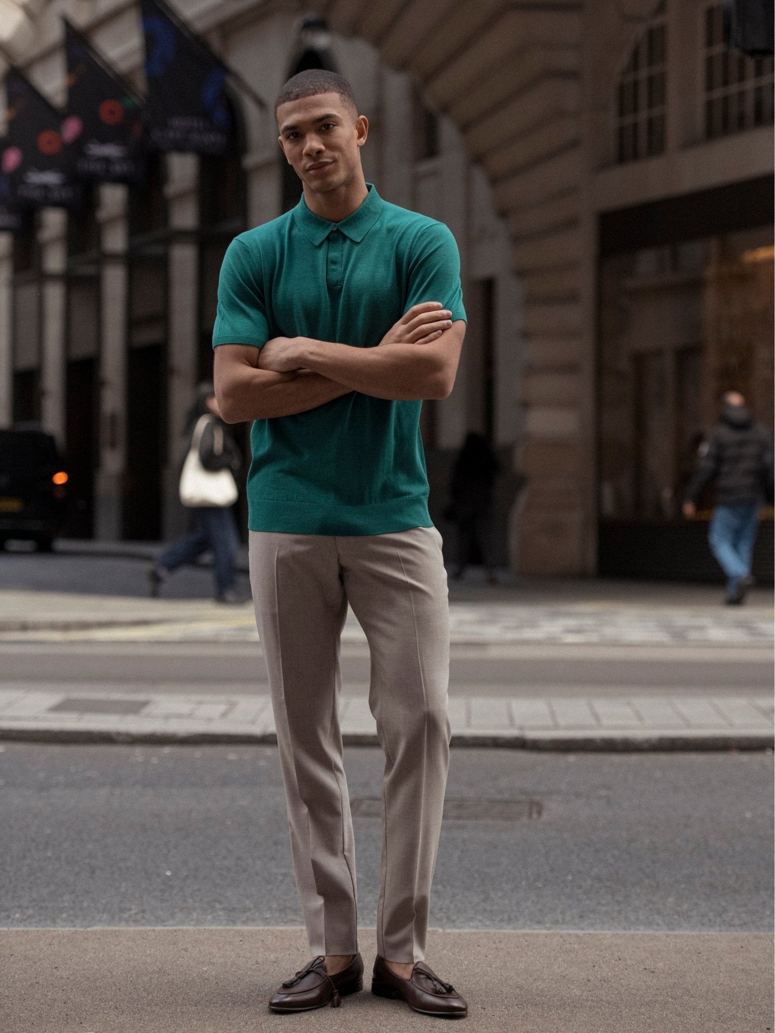 Pantaloni business beige - Viggo