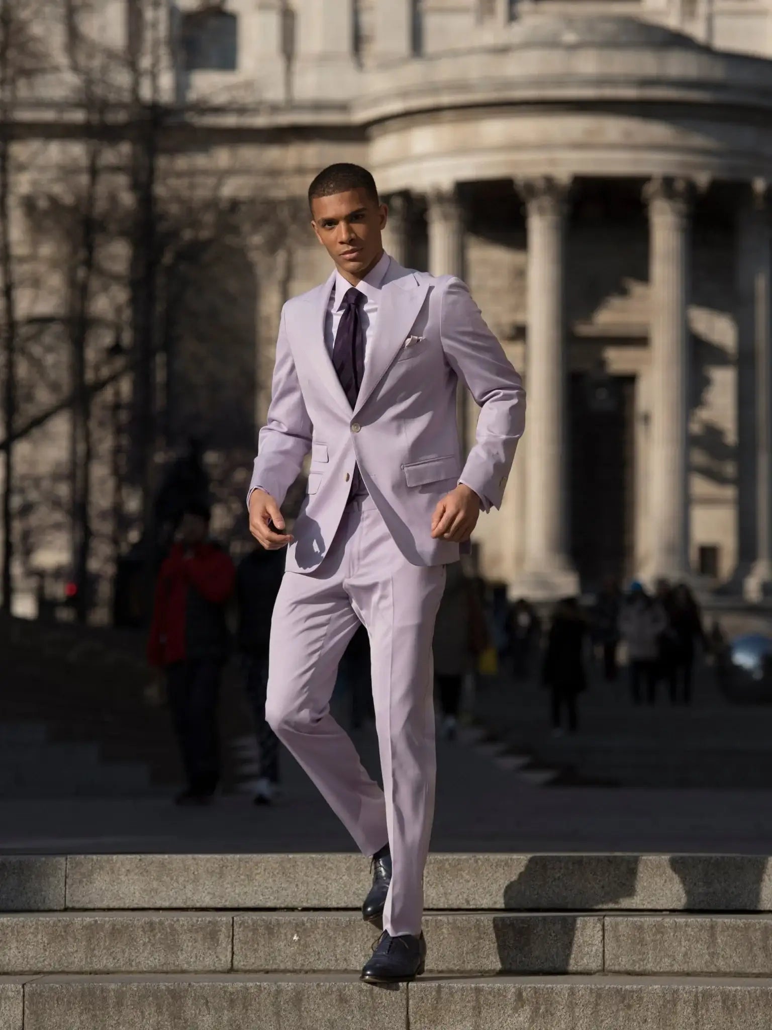 Costum tesatura Botto Giuseppe, lila - Viggo