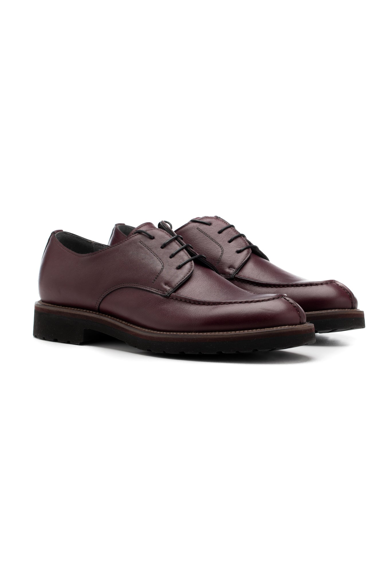 Pantofi business derby bordeaux