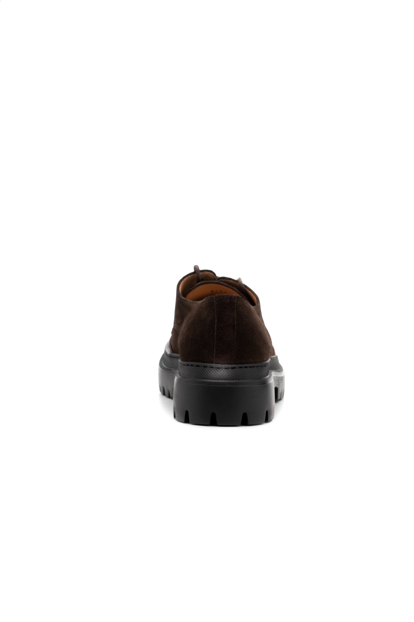 Brown derby shoes with trekking sole