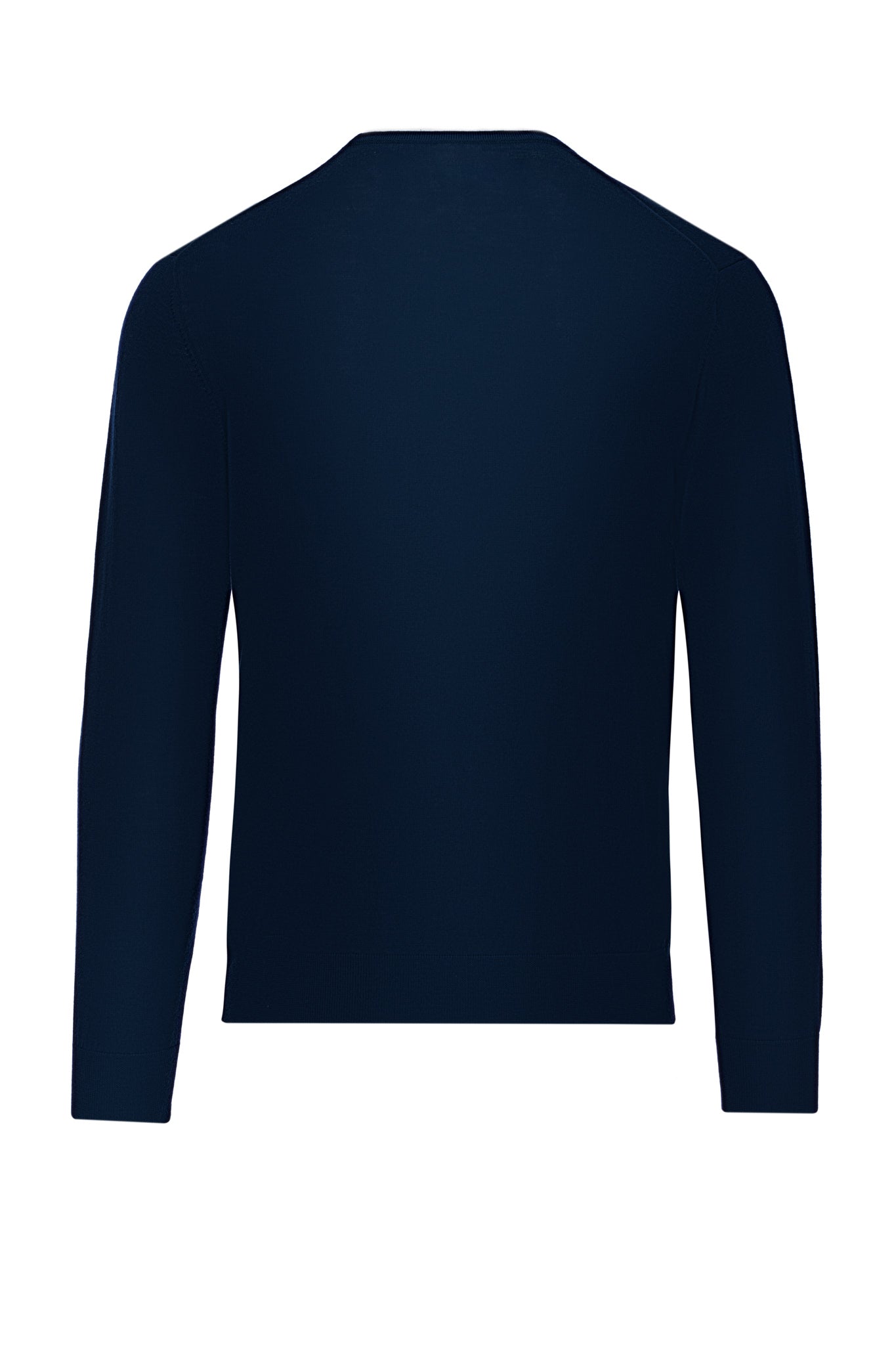 Fine navy blue merino wool sweater