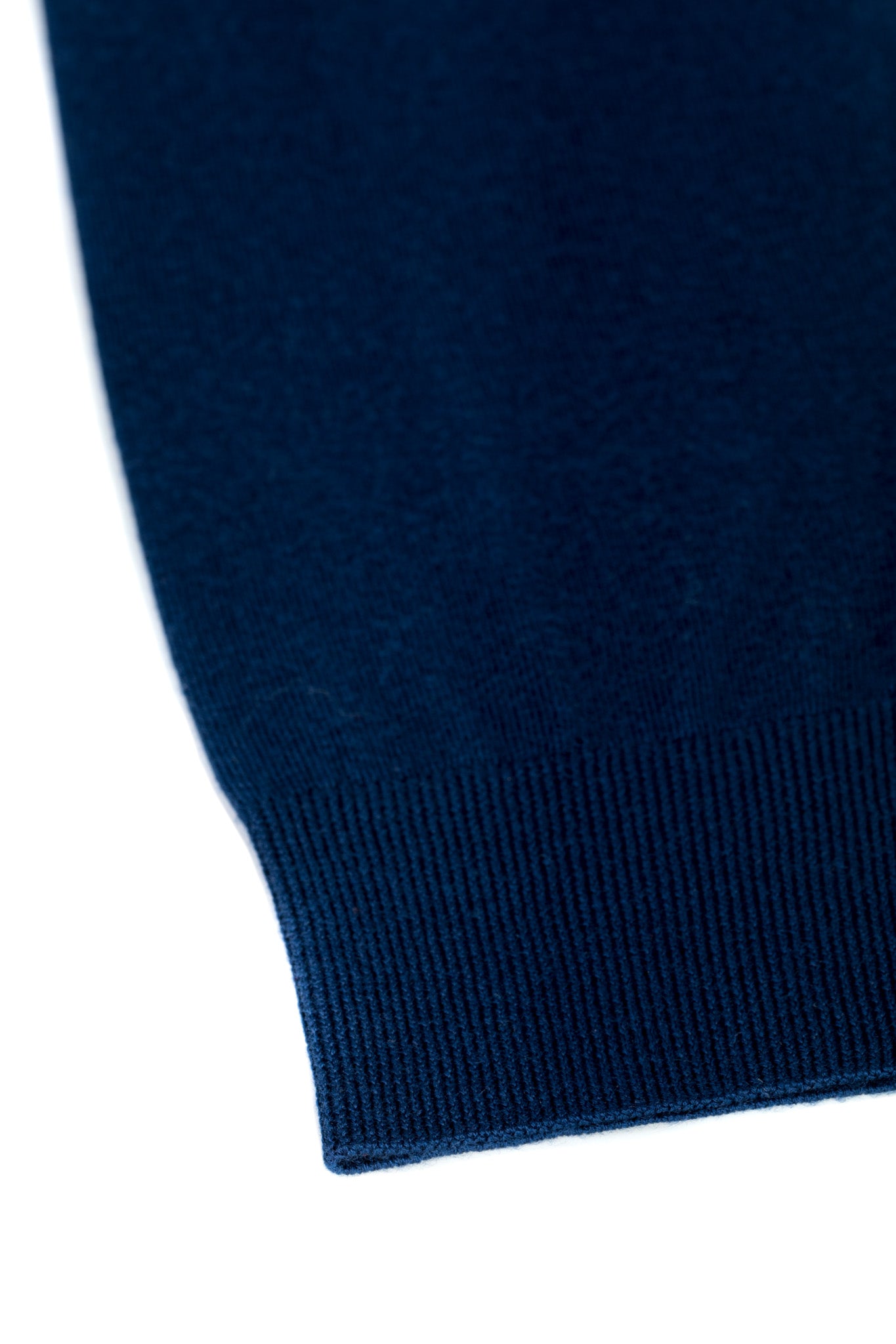 Fine navy blue merino wool sweater