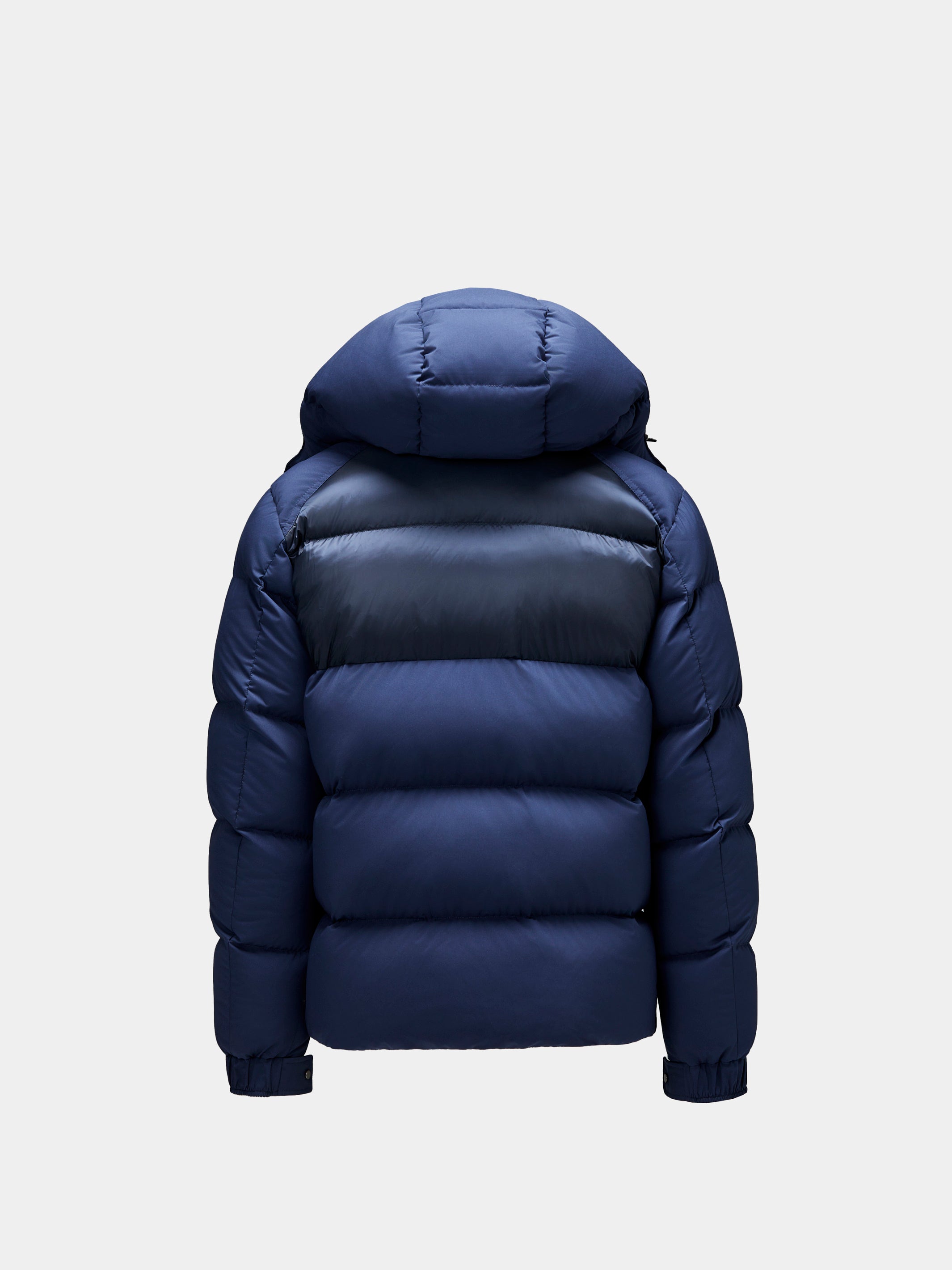 Short navy down jacket