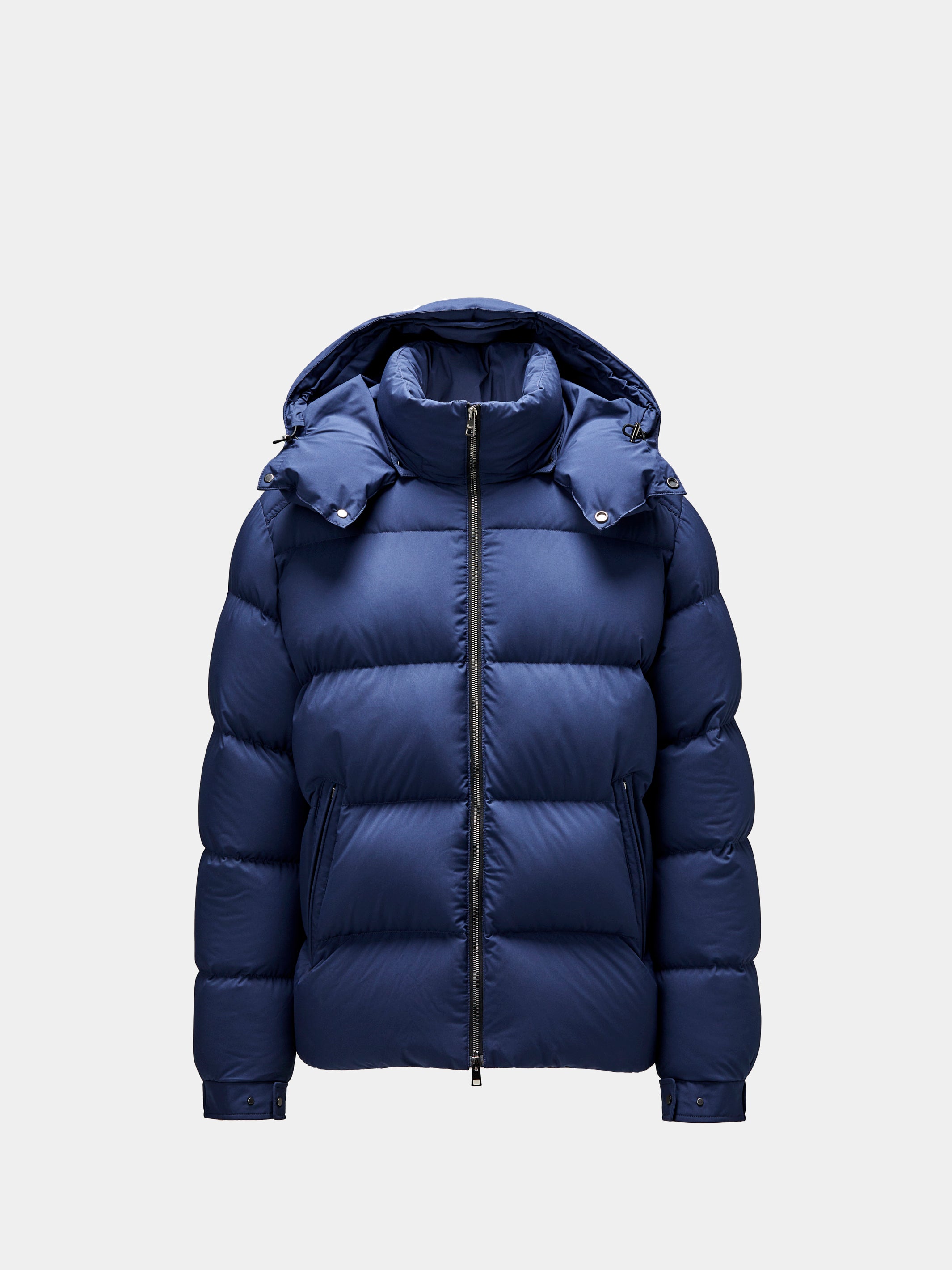 Short navy down jacket