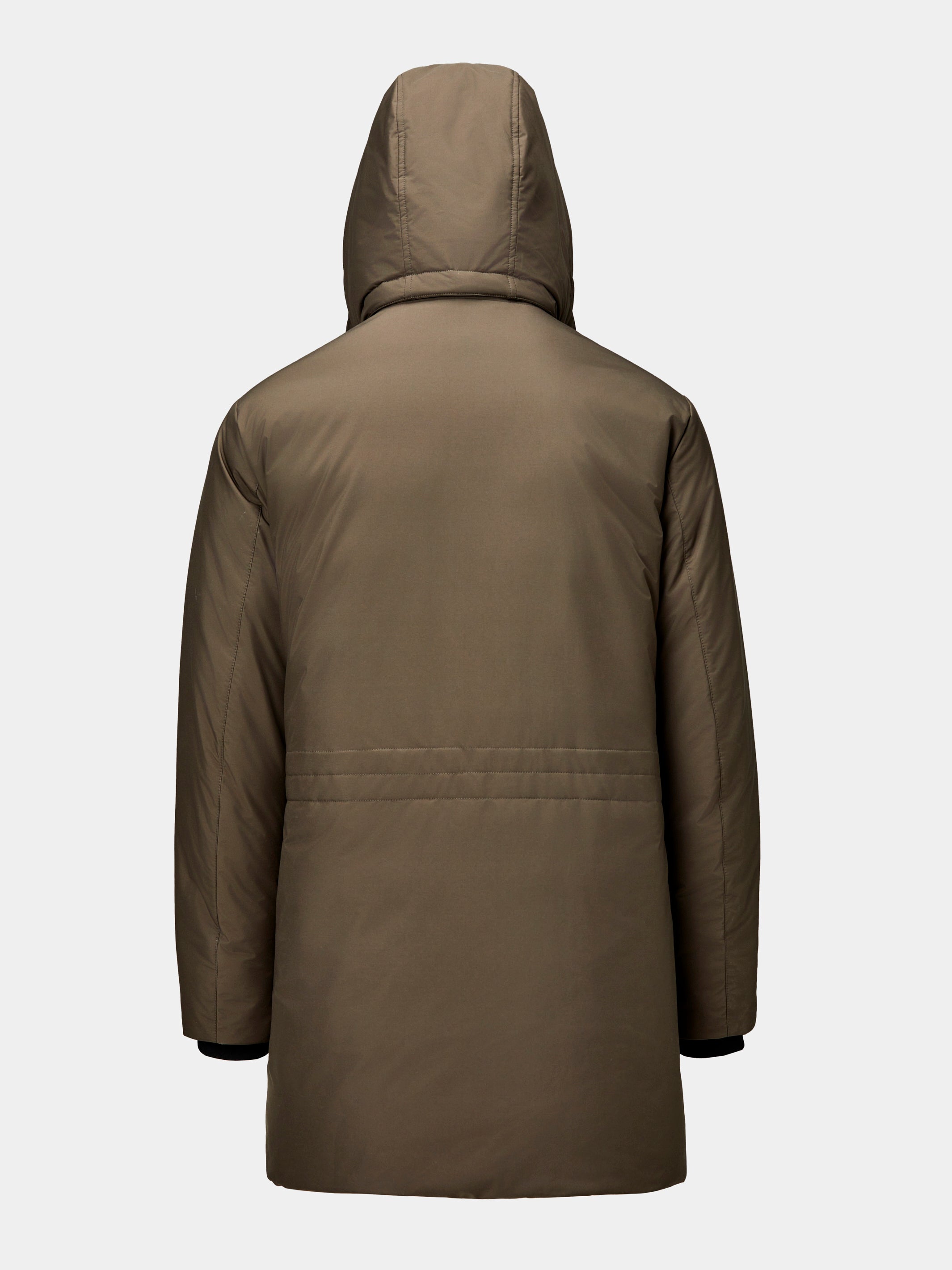 Parka in piumino tortora