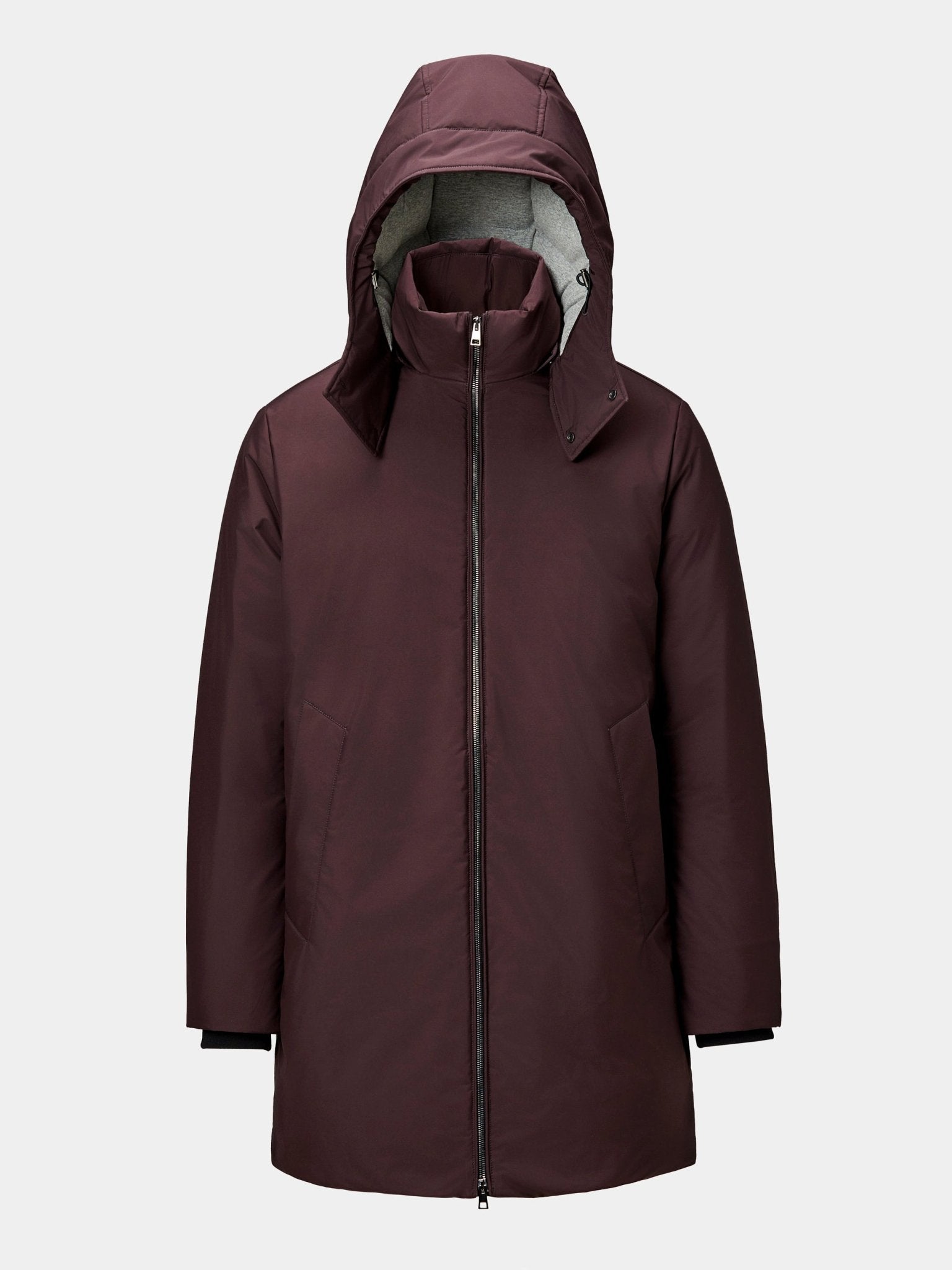 Parka bordeaux din puf - Viggo