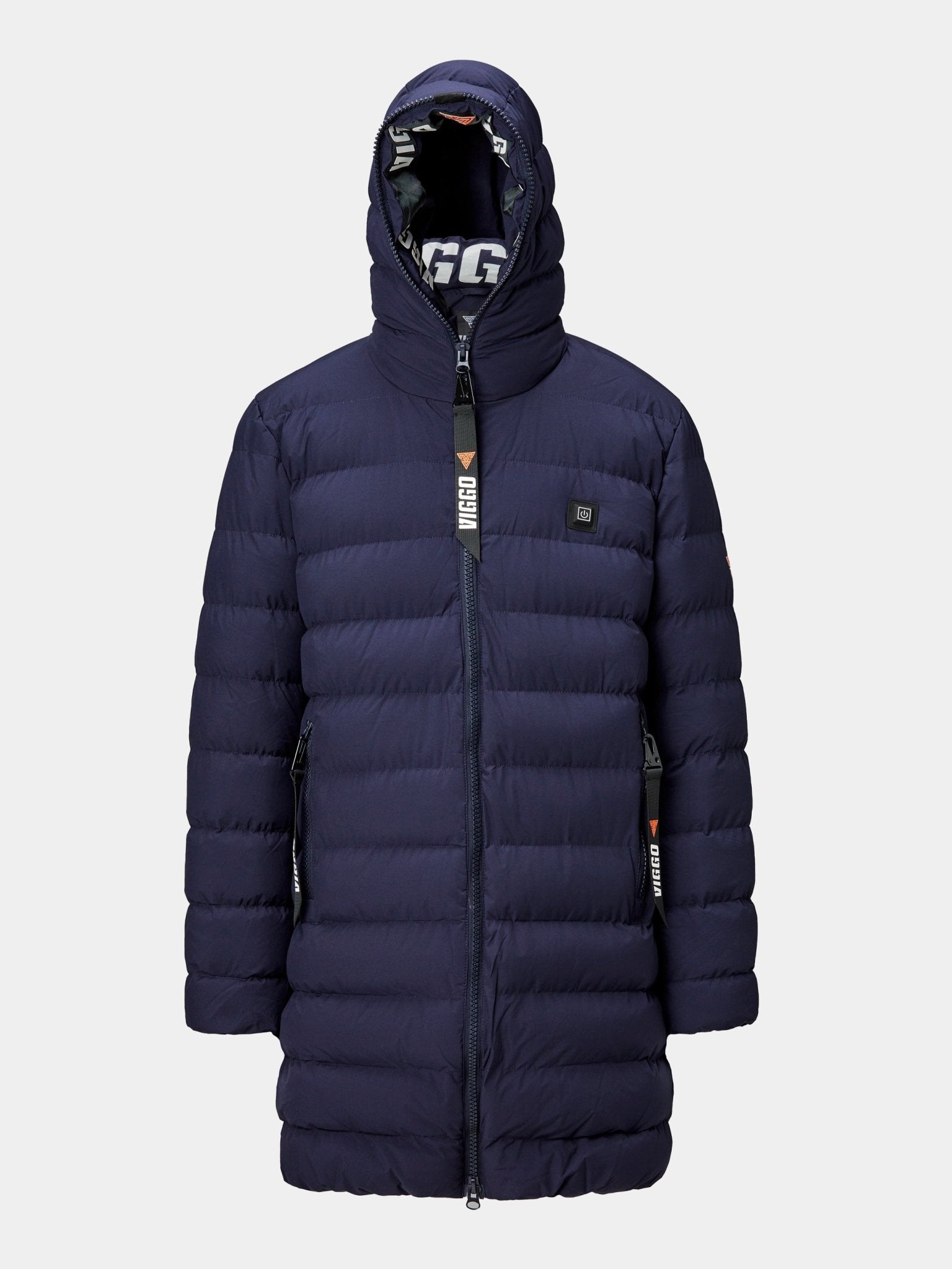 Geaca navy lunga cu incalzire si accesorii detasabile - Viggo