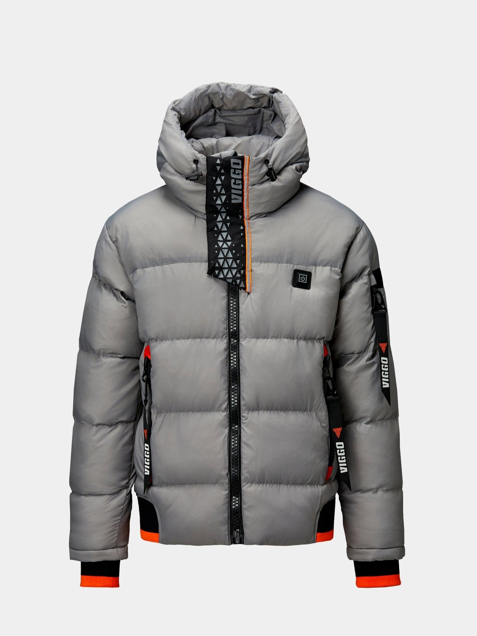 Geaca gri cu incalzire si accesorii detasabile - Viggo