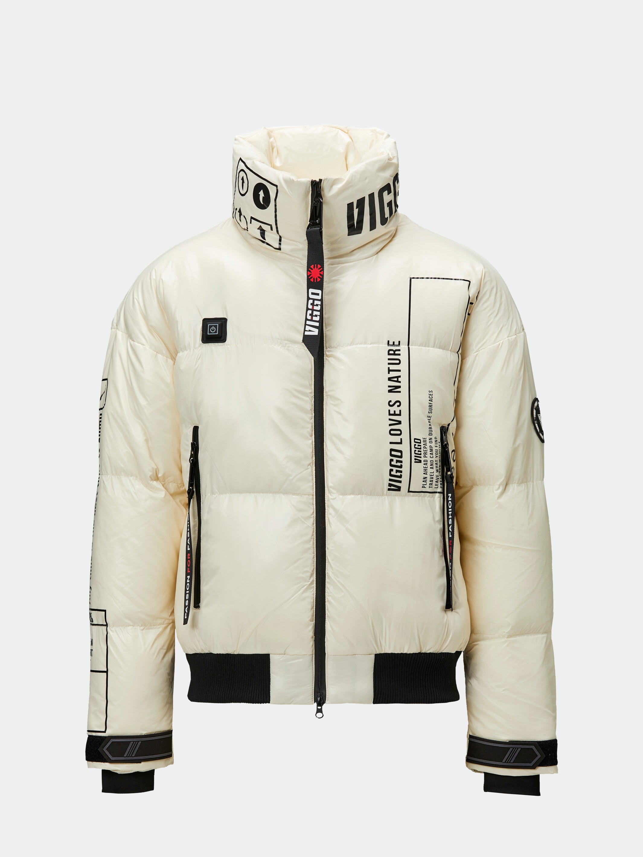 White jacket with heating