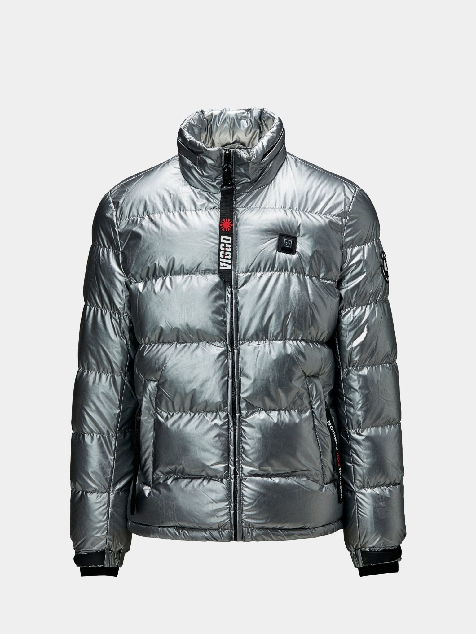 Geaca gri metalizat cu incalzire - Viggo