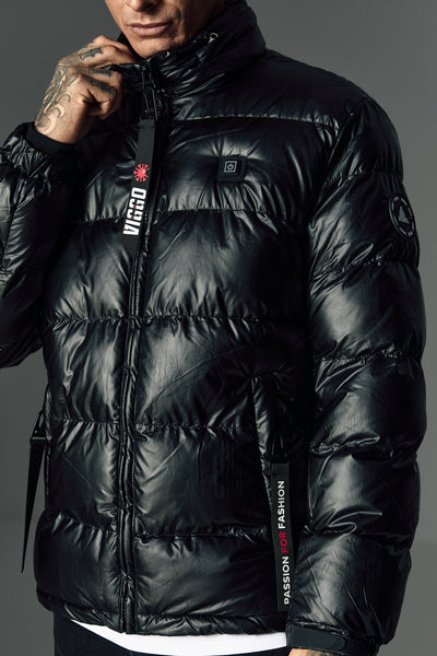 Black jacket with heating