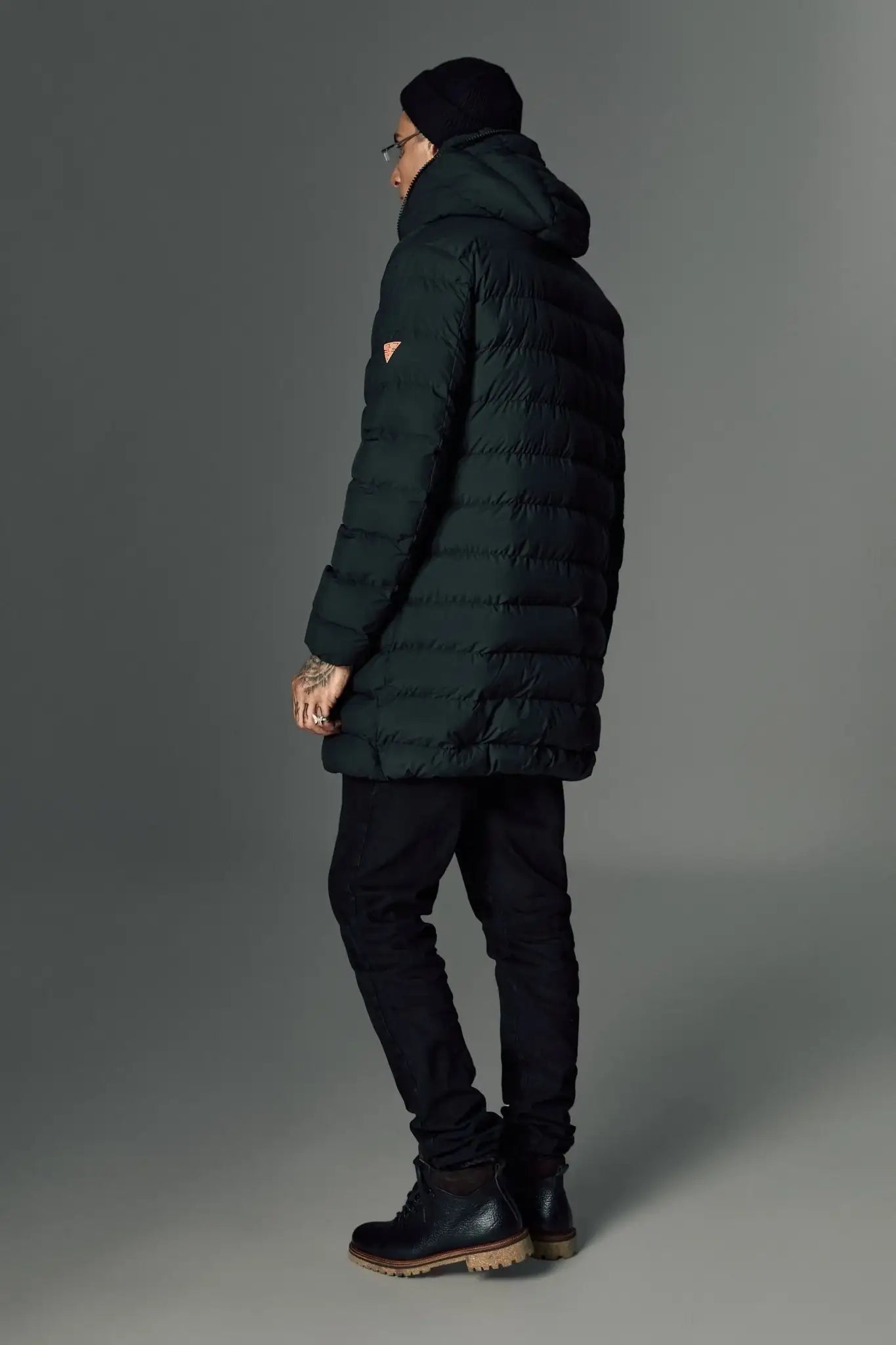 Geaca khaki lunga cu incalzire si accesorii detasabile - Viggo