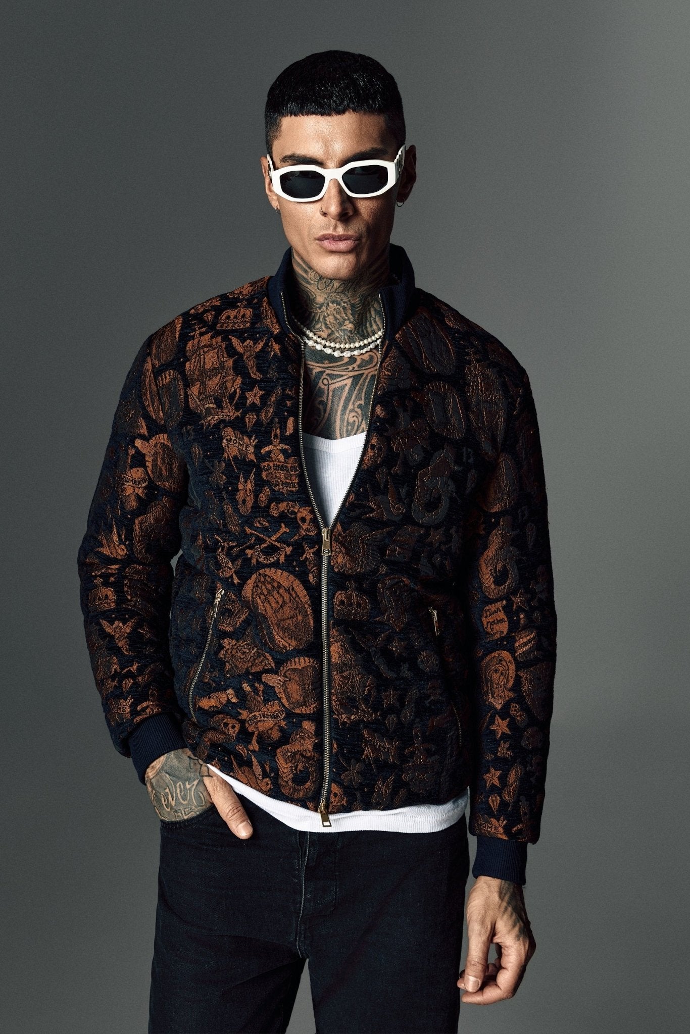 Bomber catifea navy - Viggo