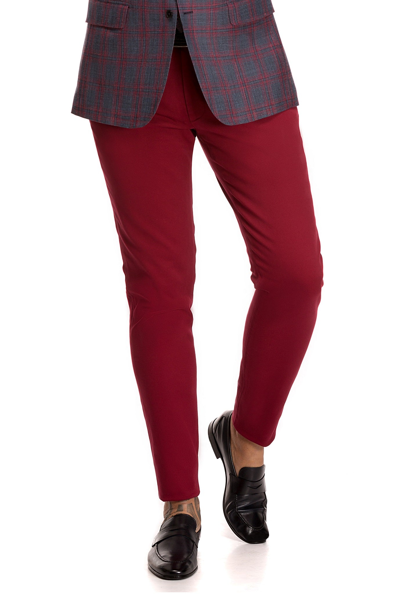 Pantalon Casual Chinos Rosu