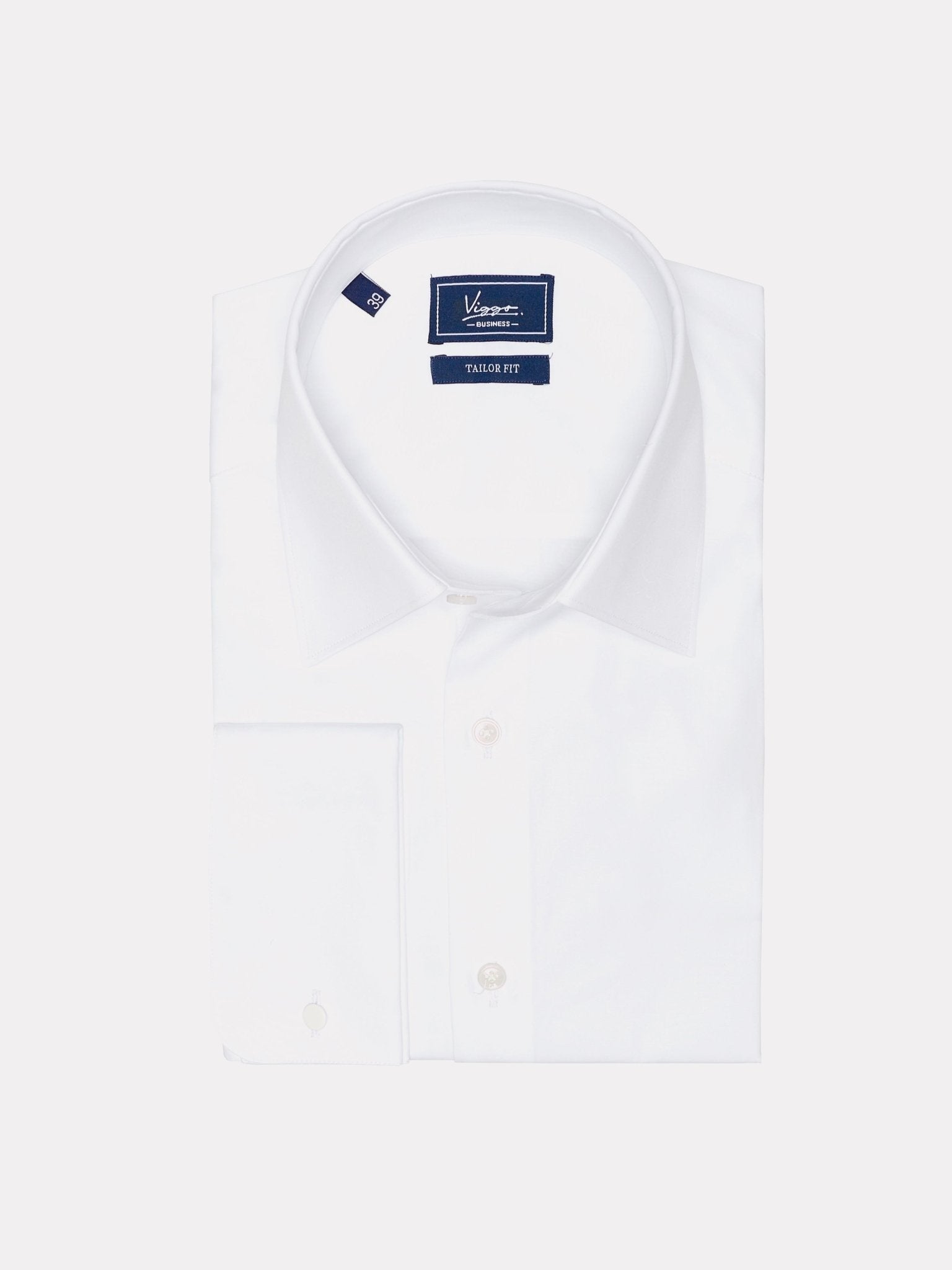 Camasa alba cu mansete de butoni - Viggo