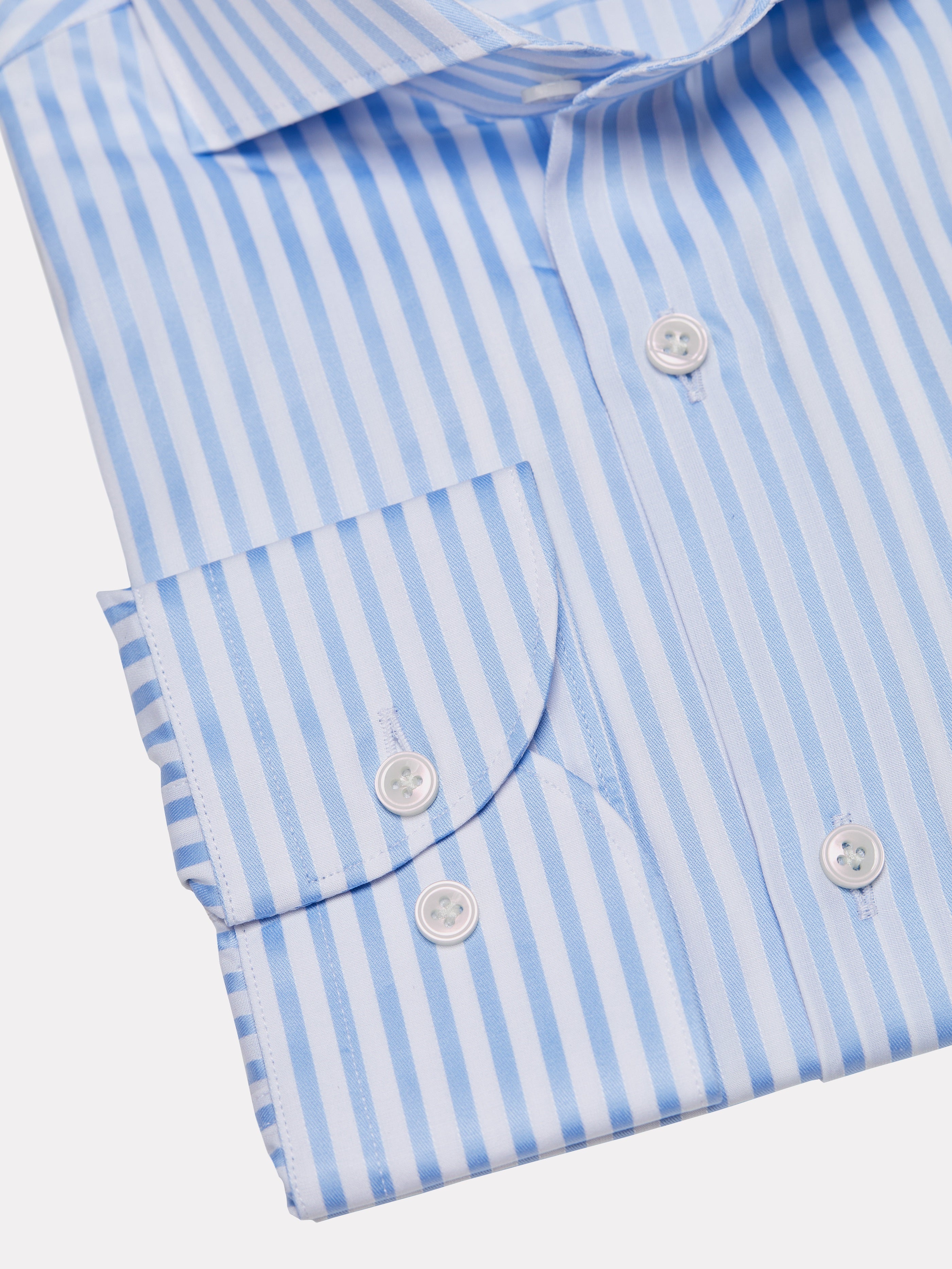 Camicia bianca royal bio con righe blu