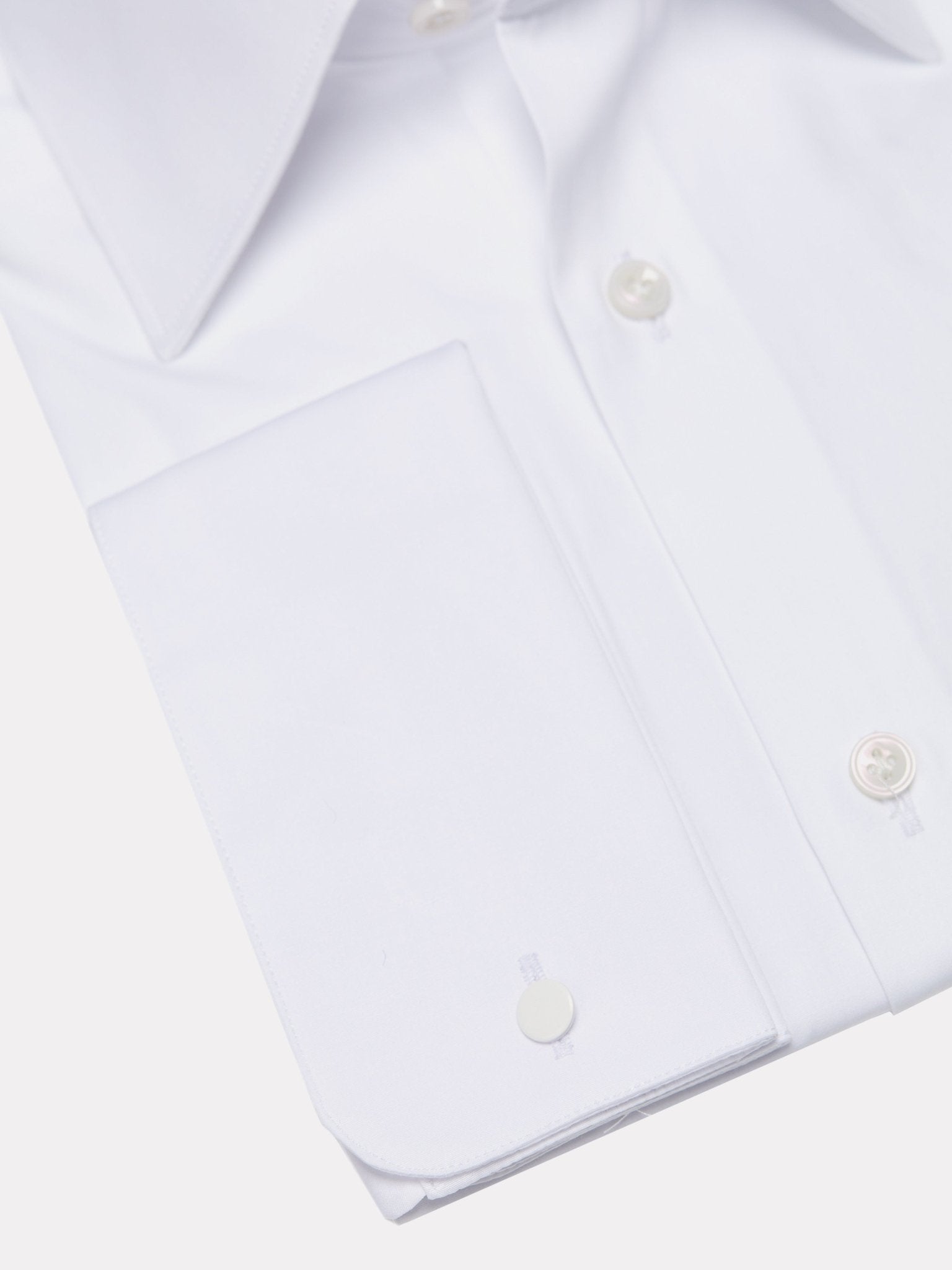 Camasa alba cu mansete de butoni - Viggo