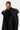 Black cashmere turtleneck sweater