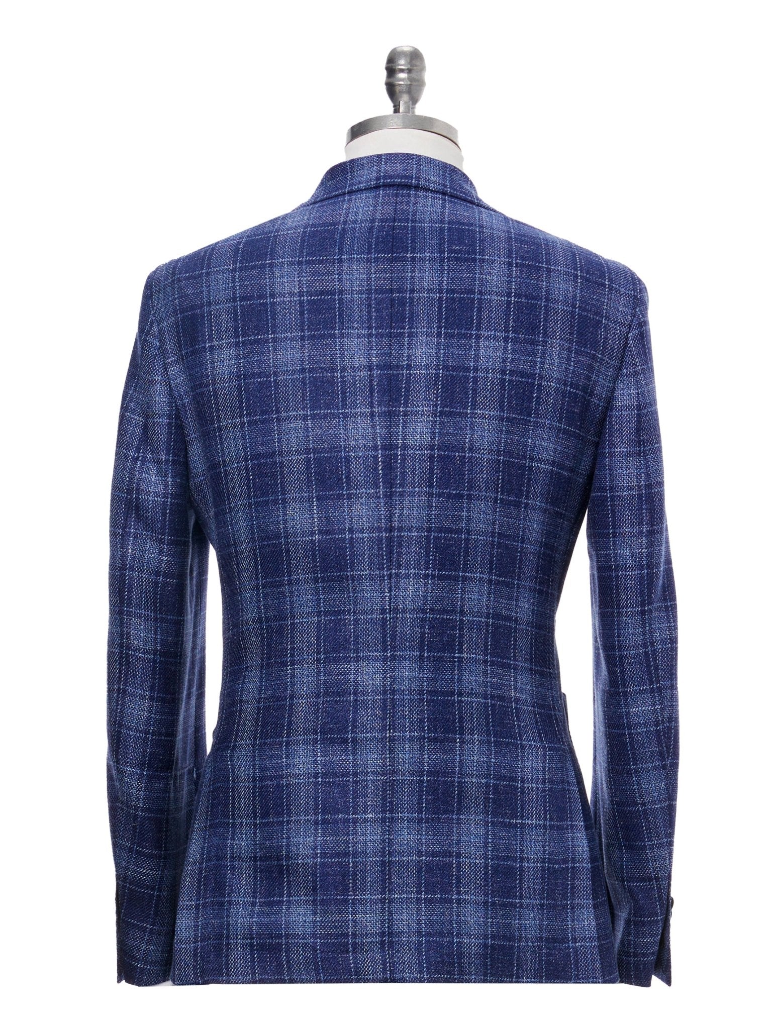 Sacou tesatura Loro Piana navy check - Viggo