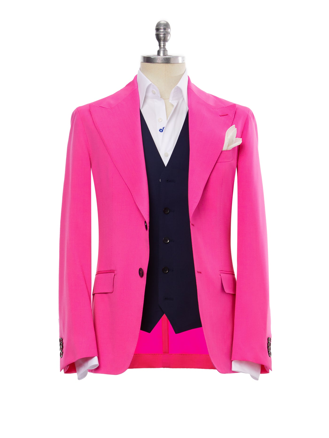 Sacou fuchsia tailored fit