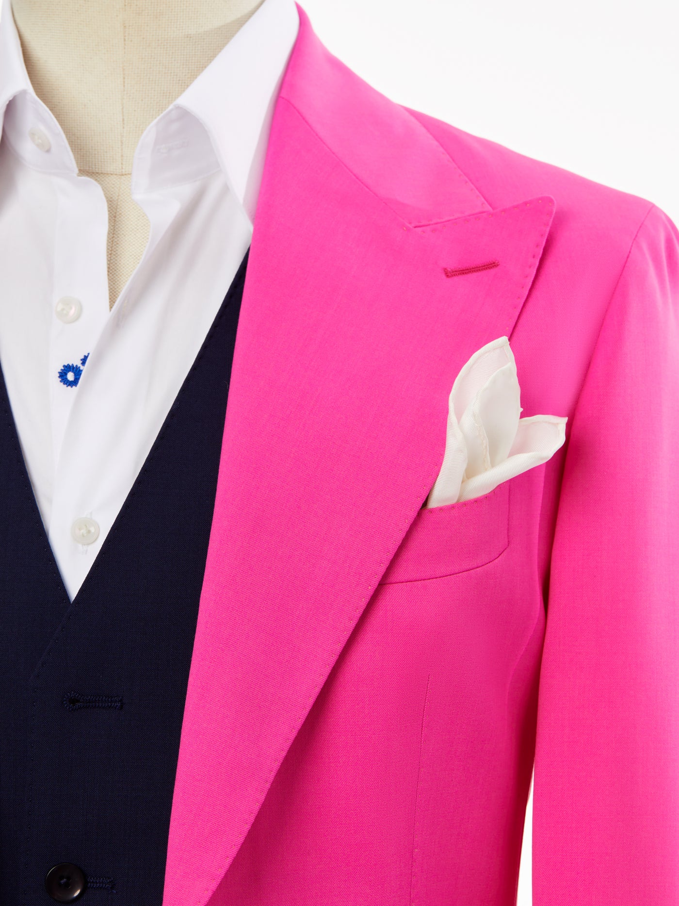 Sacou fuchsia tailored fit