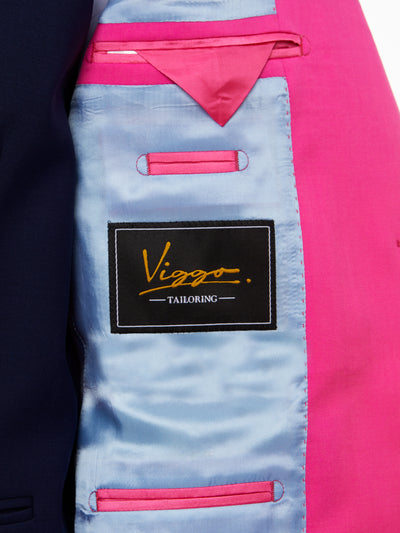 Sacou fuchsia tailored fit