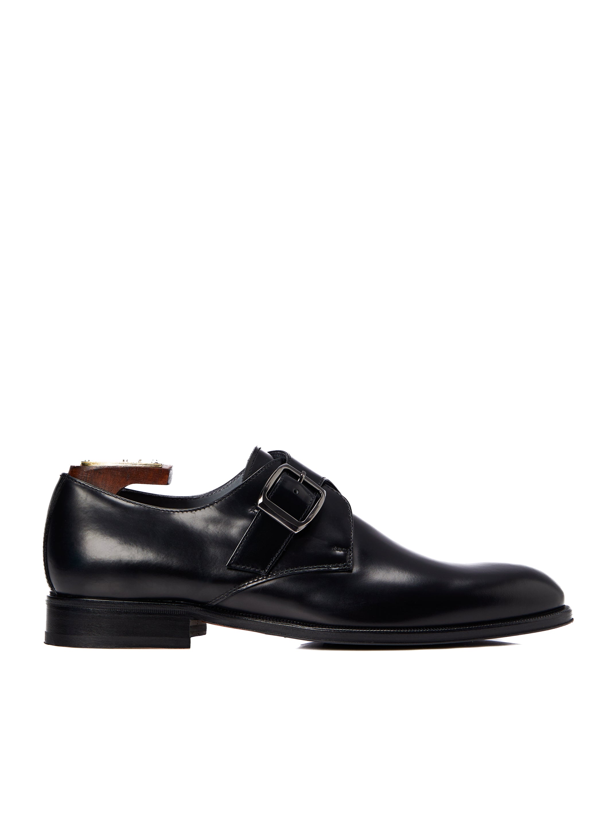 Black monk shoes