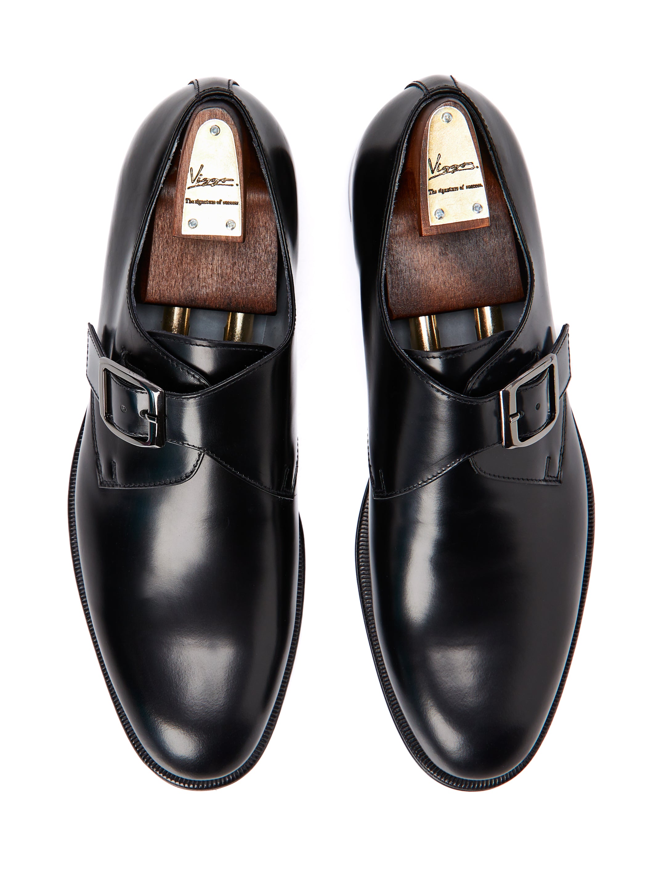 Black monk shoes