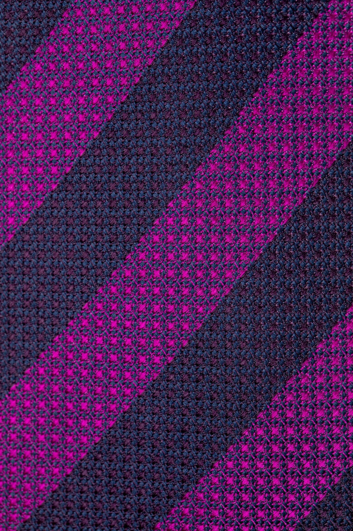 Cravata din matase purple cu dungi late - Viggo