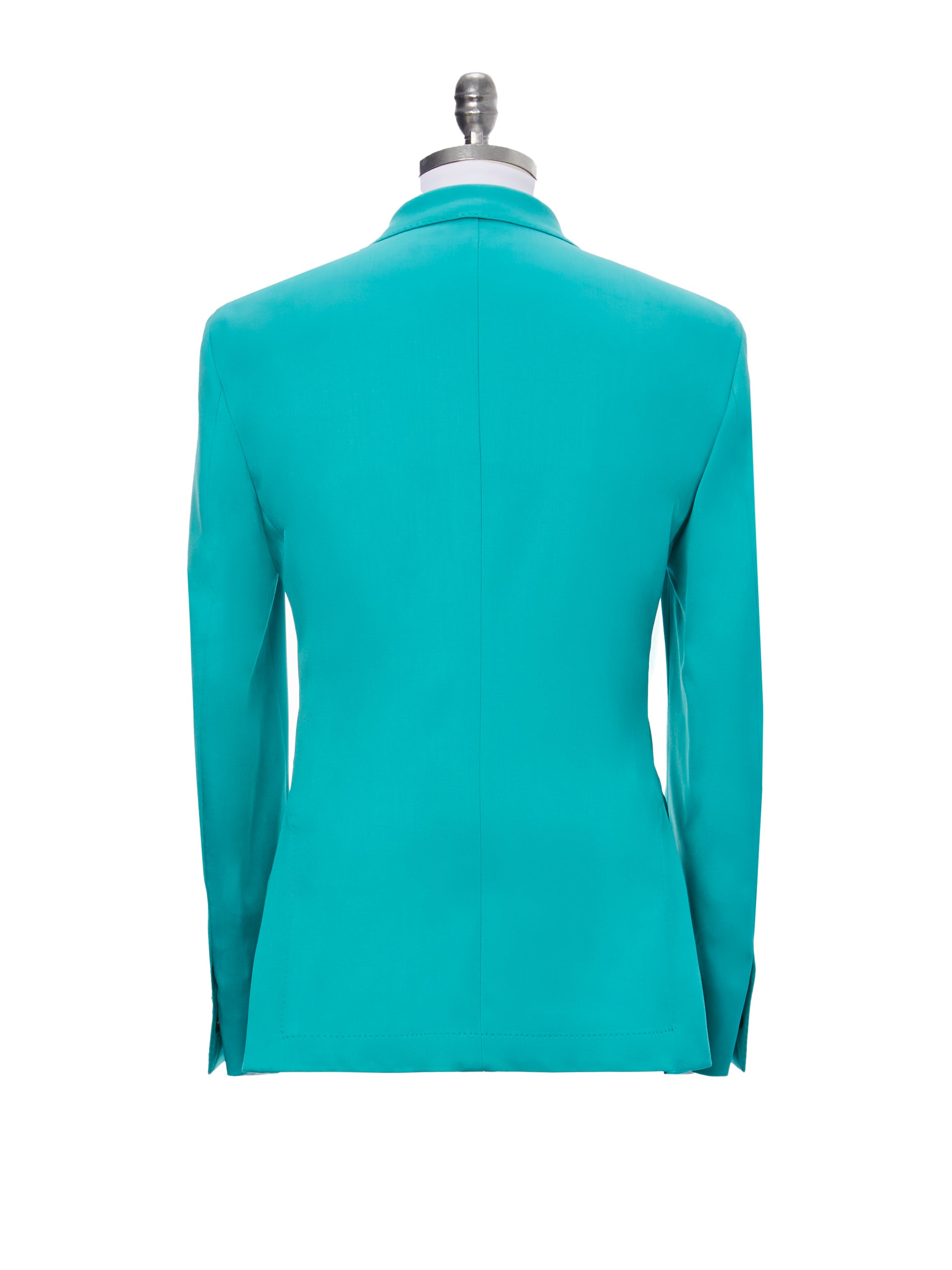 Two-piece turquoise suit, tailored fit