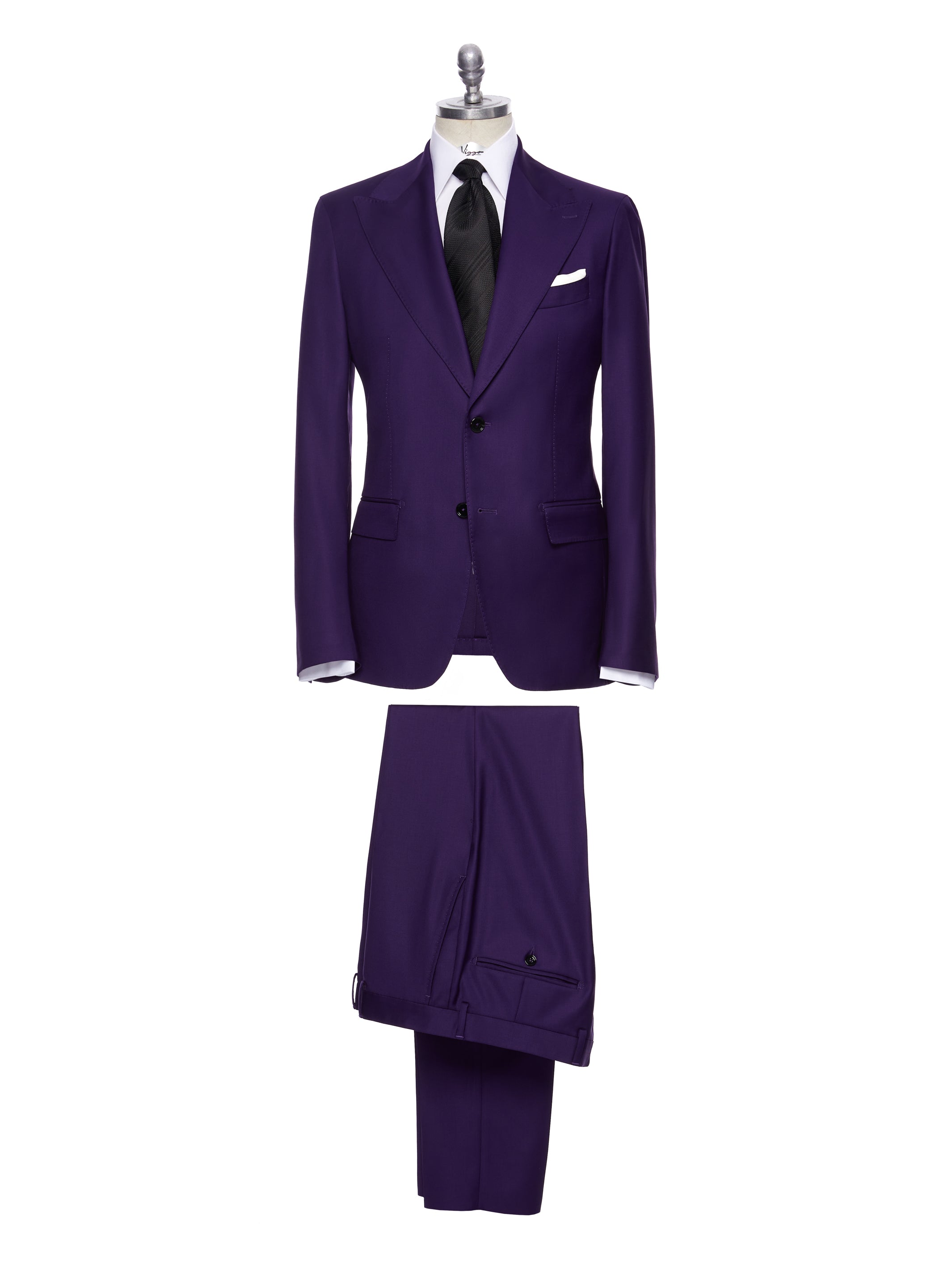 Costum doua piese purple, tailored fit