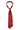 Cravatta in seta rossa con trama e righe