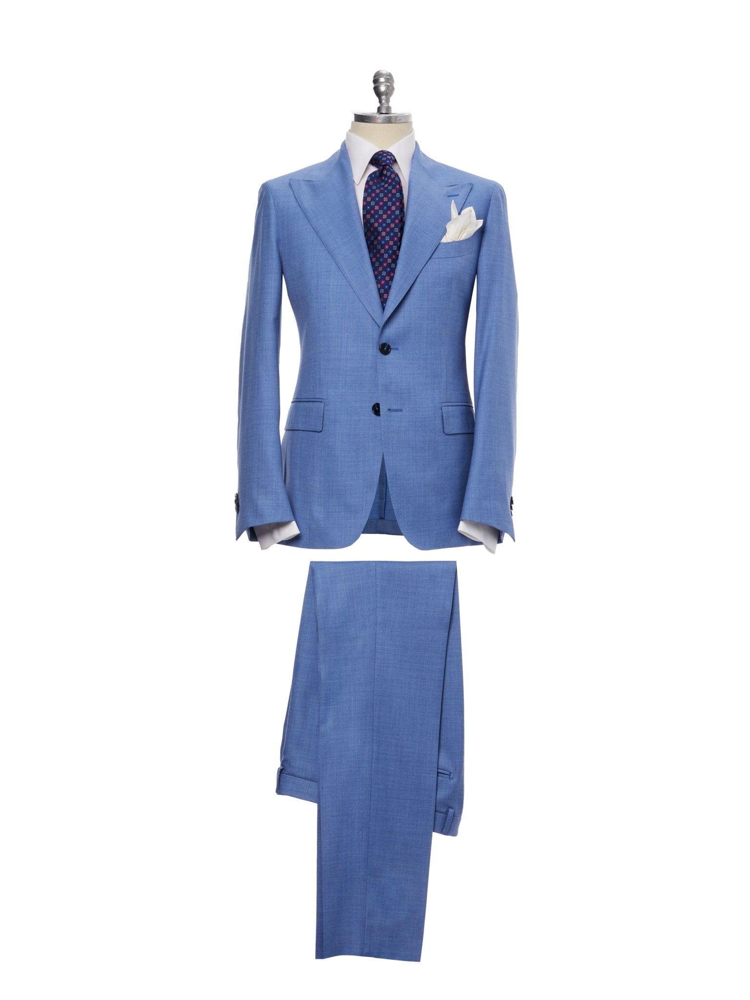 Costum doua piese bleu, tailored fit - Viggo