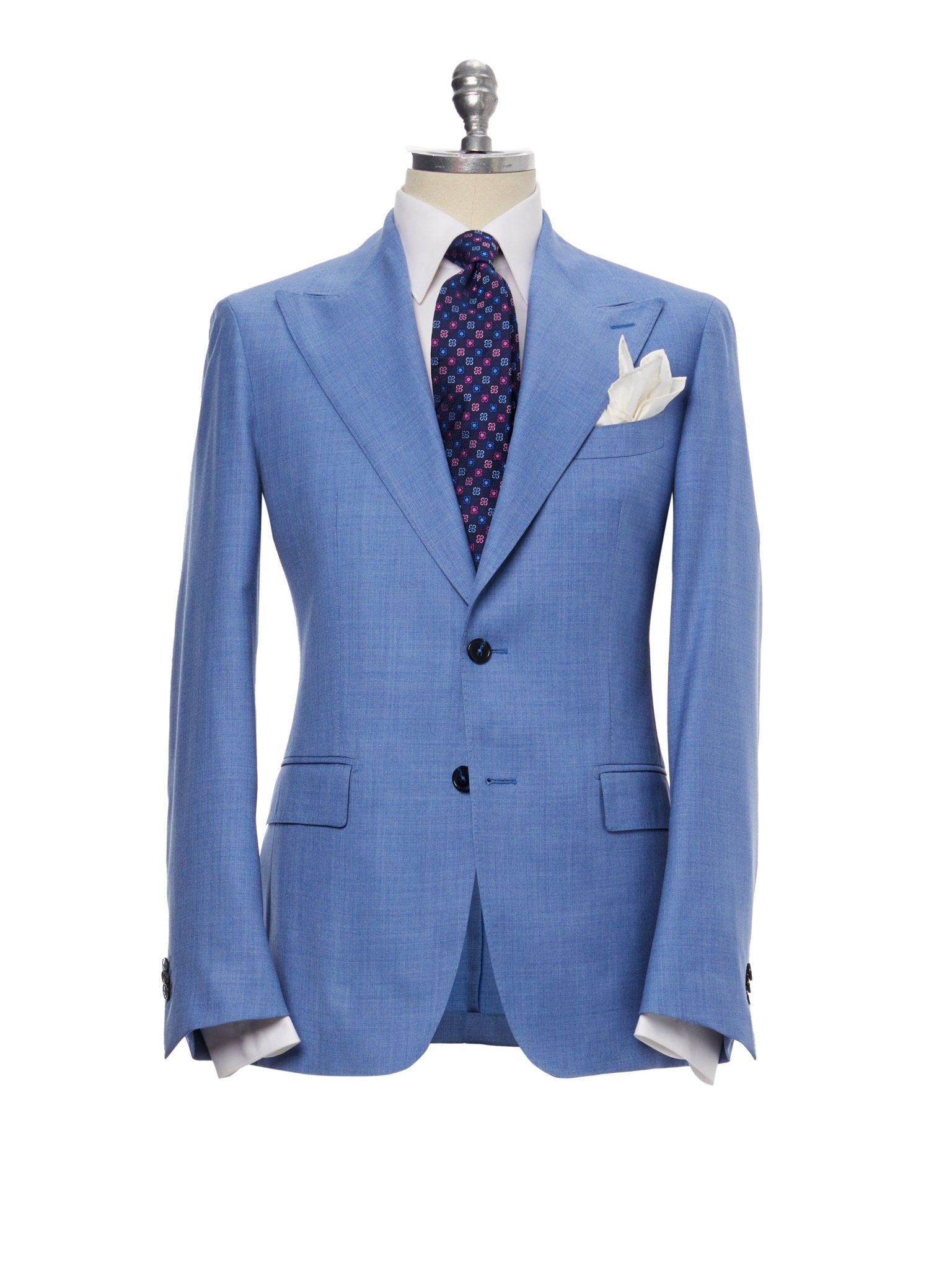 Costum doua piese bleu, tailored fit - Viggo