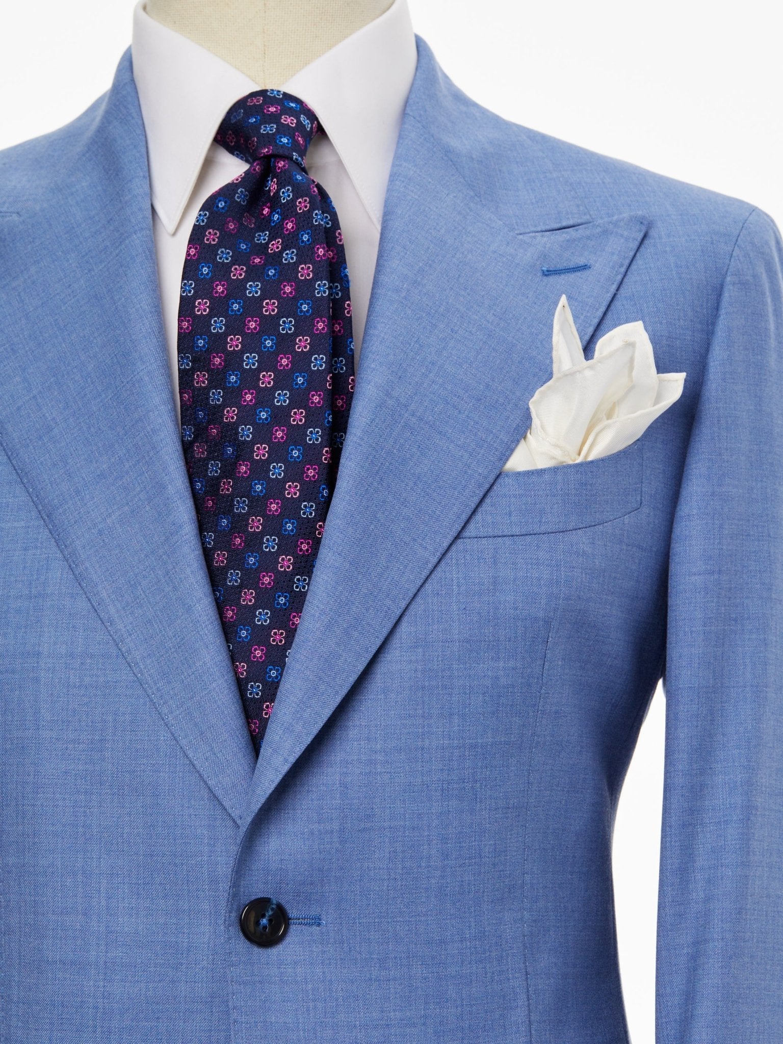 Costum doua piese bleu, tailored fit - Viggo