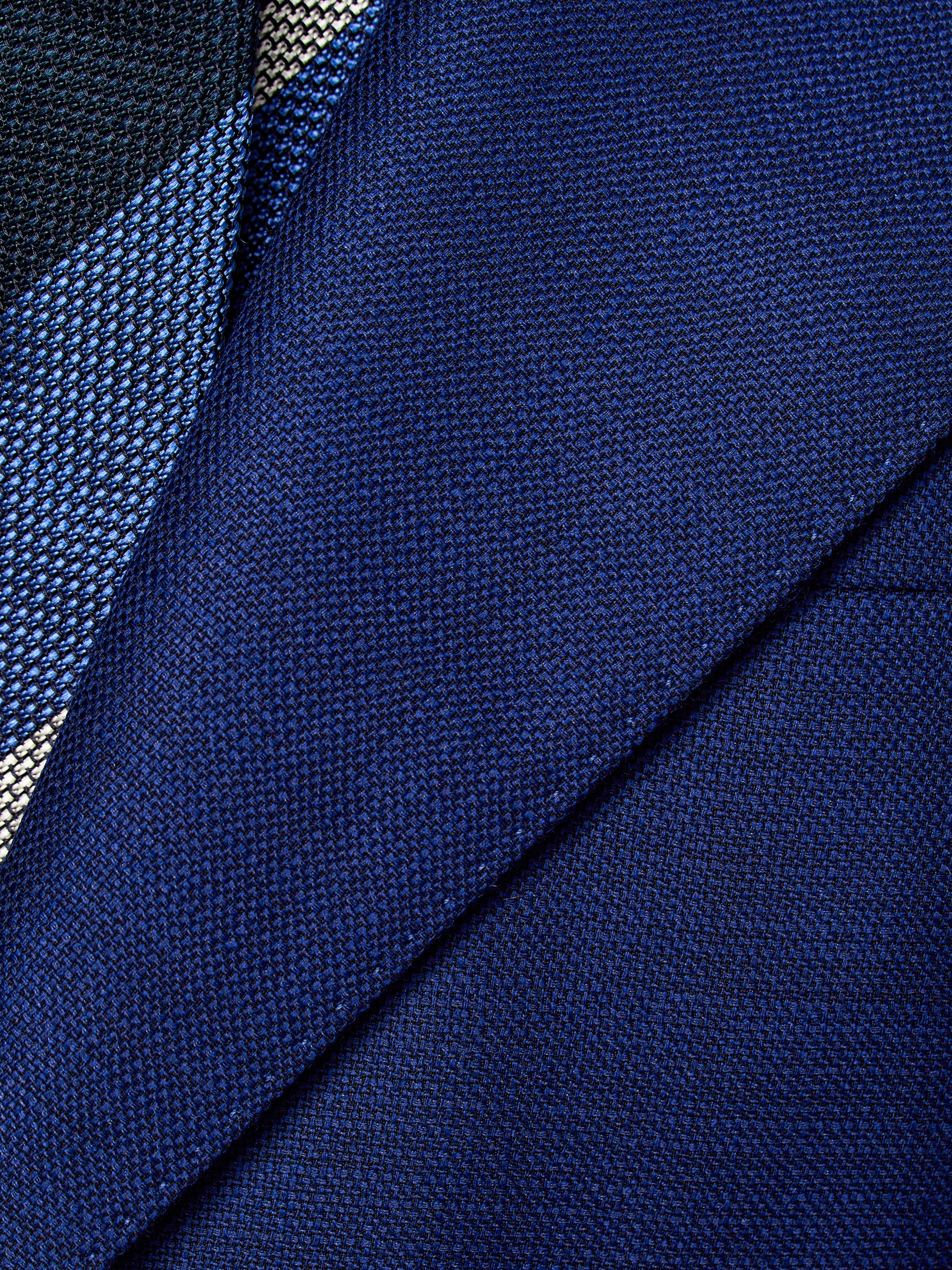 Costum doua piese bleumarin texturat fin, tailored fit