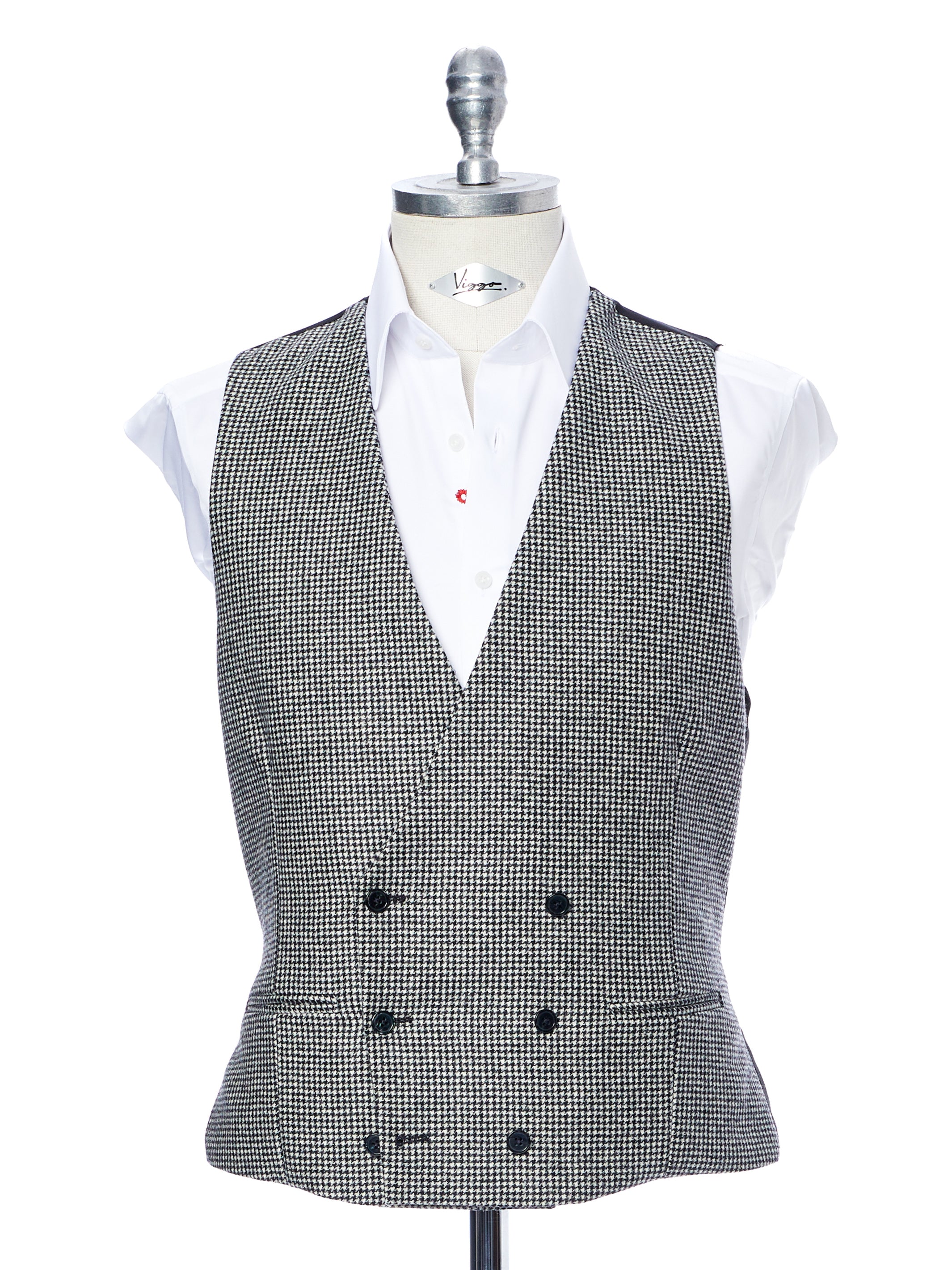 Black and white nugget vest