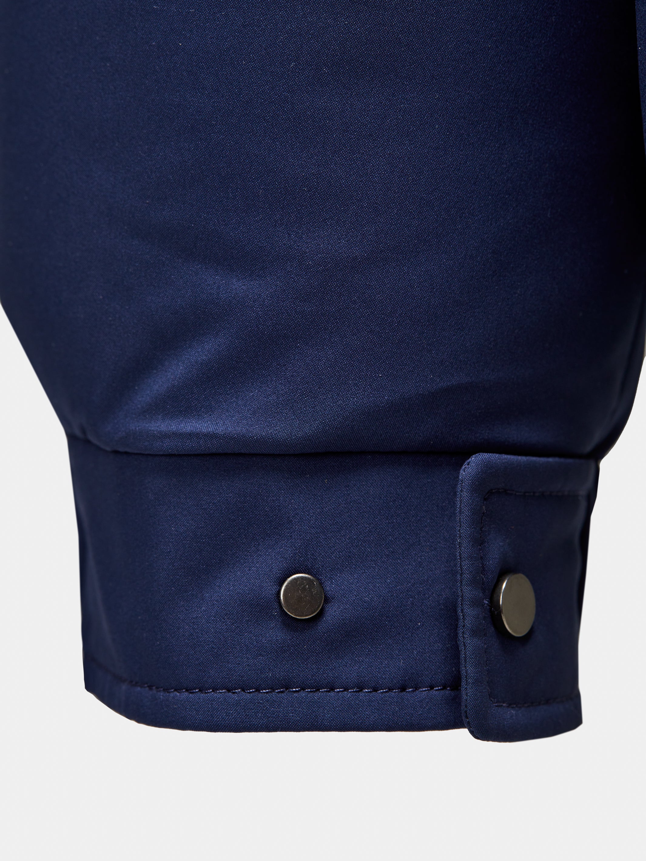 Short navy down jacket