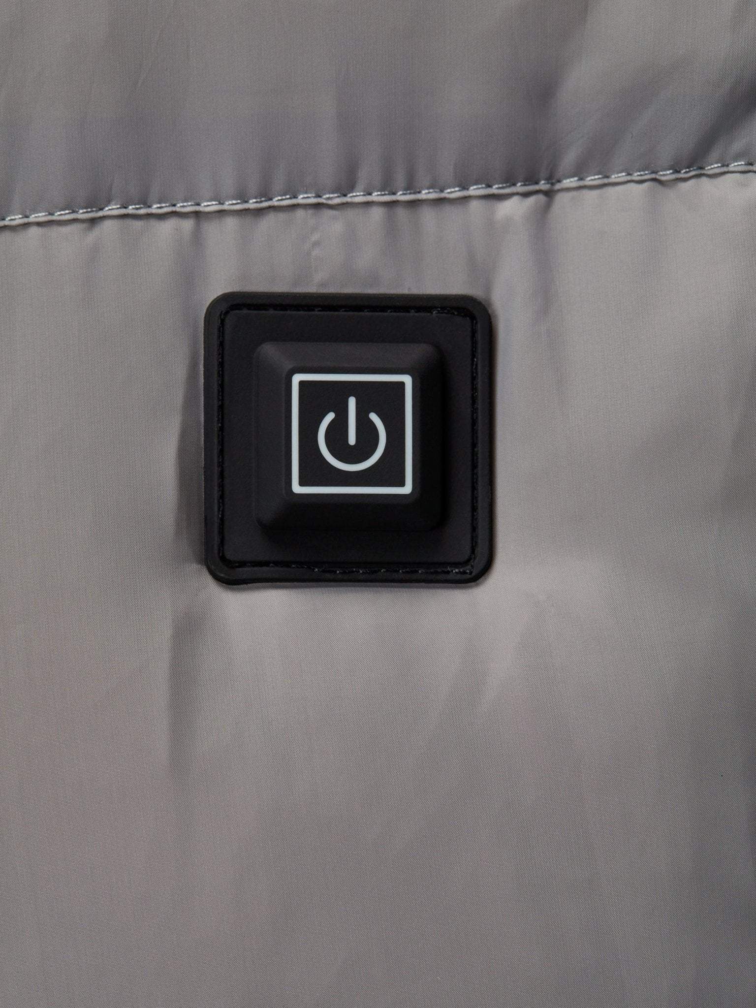 Geaca gri cu incalzire si accesorii detasabile