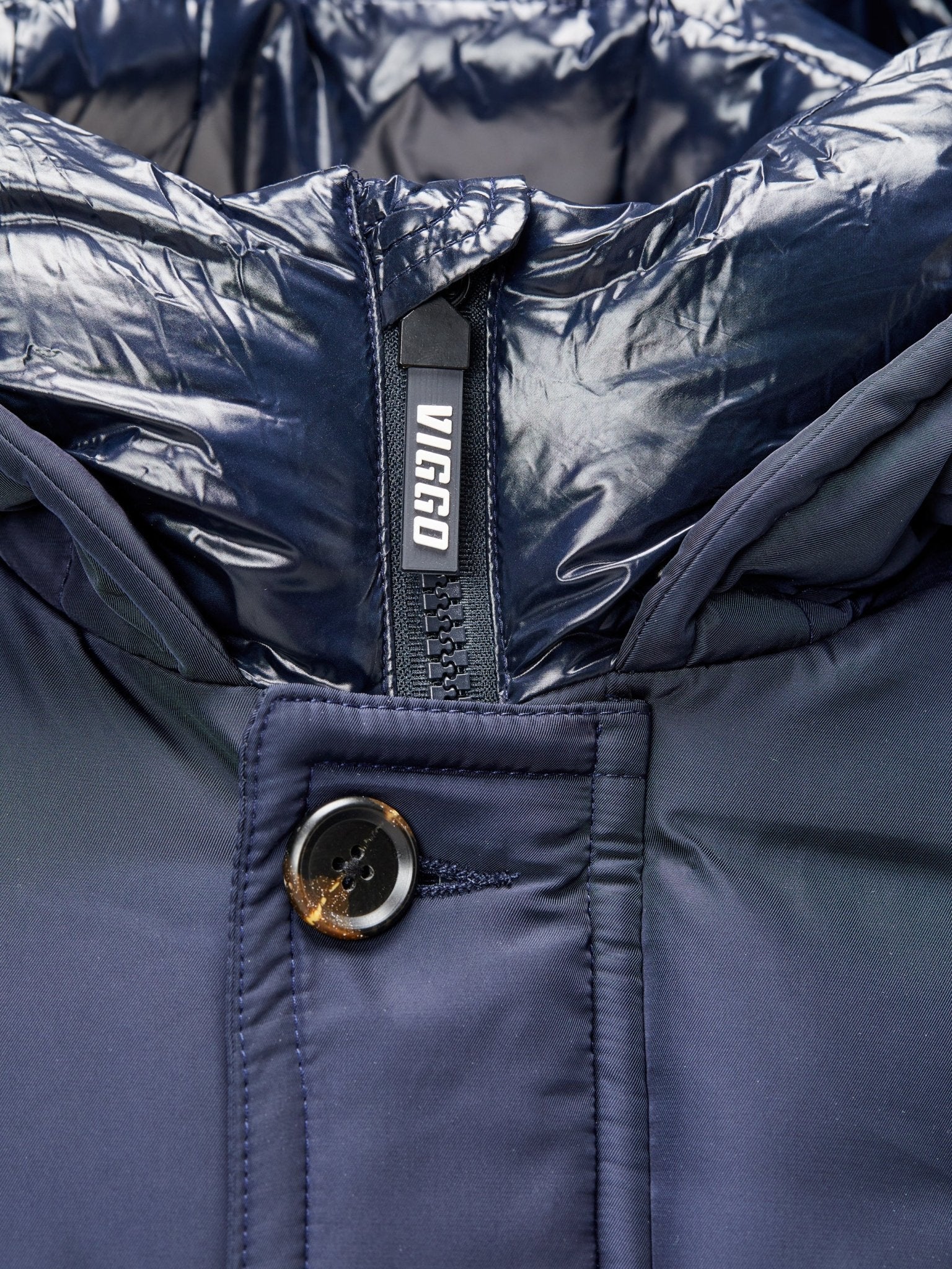 Geaca navy lunga, cu incalzire - Viggo