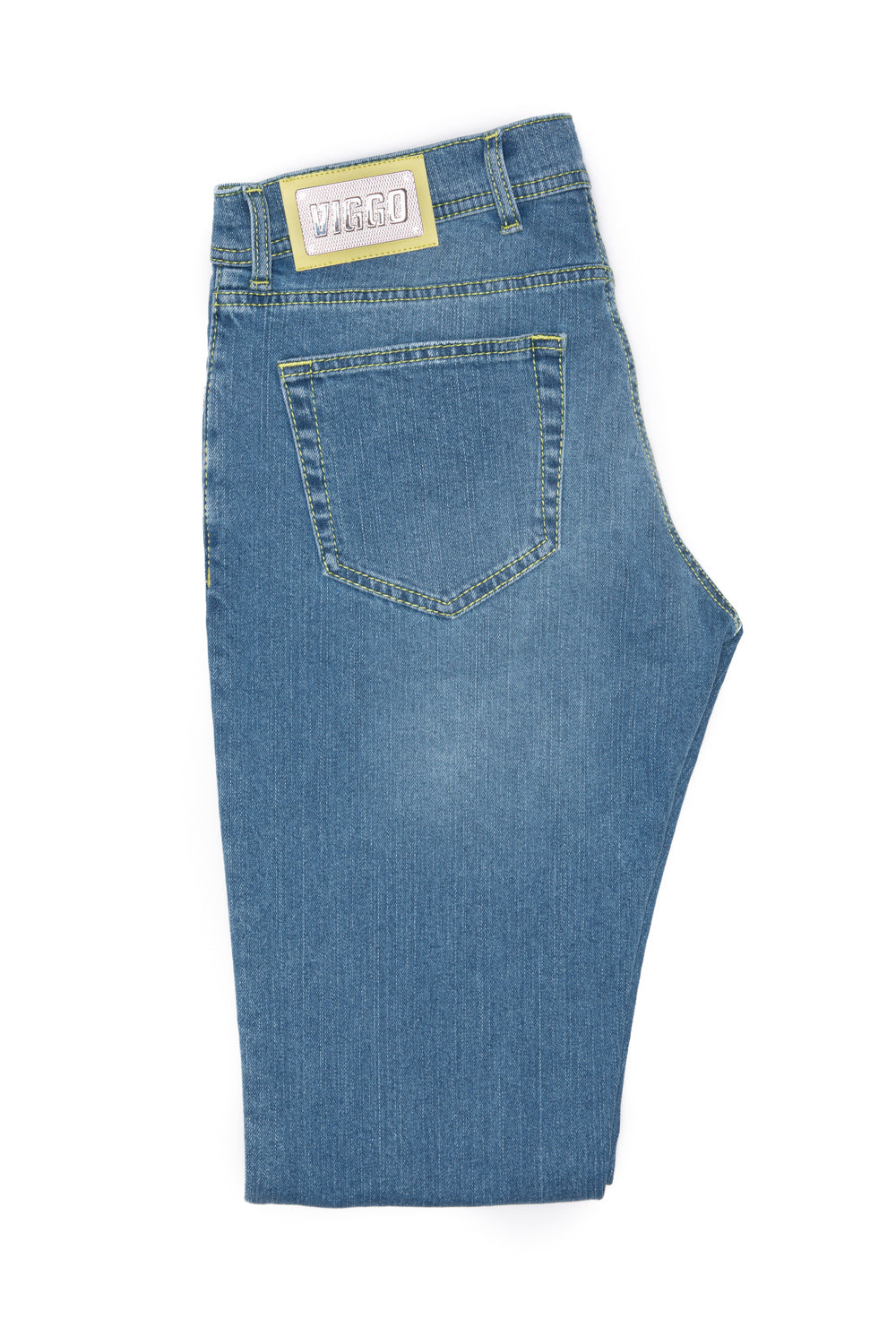 Jeans bleu slim fit rose